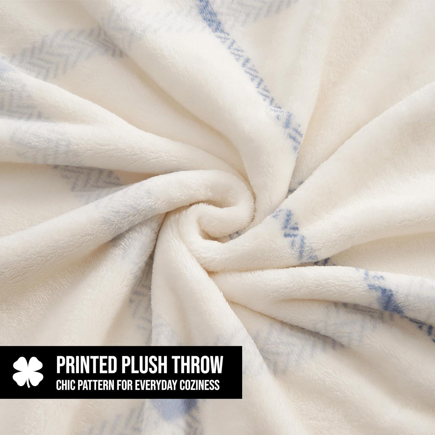 Lucky Brand Lucky Brand Palmdale Reversible Plush & Cozy Thow Blankets - 50" x 70"