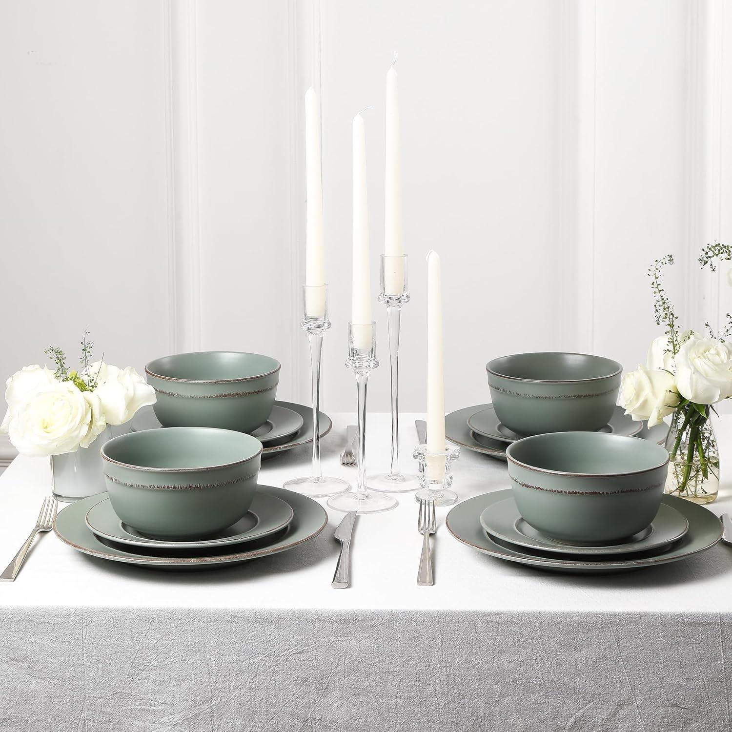 Earth & Clay Earth & Clay Hazel 24-Piece Dinnerware Set Stoneware (Set of 24)