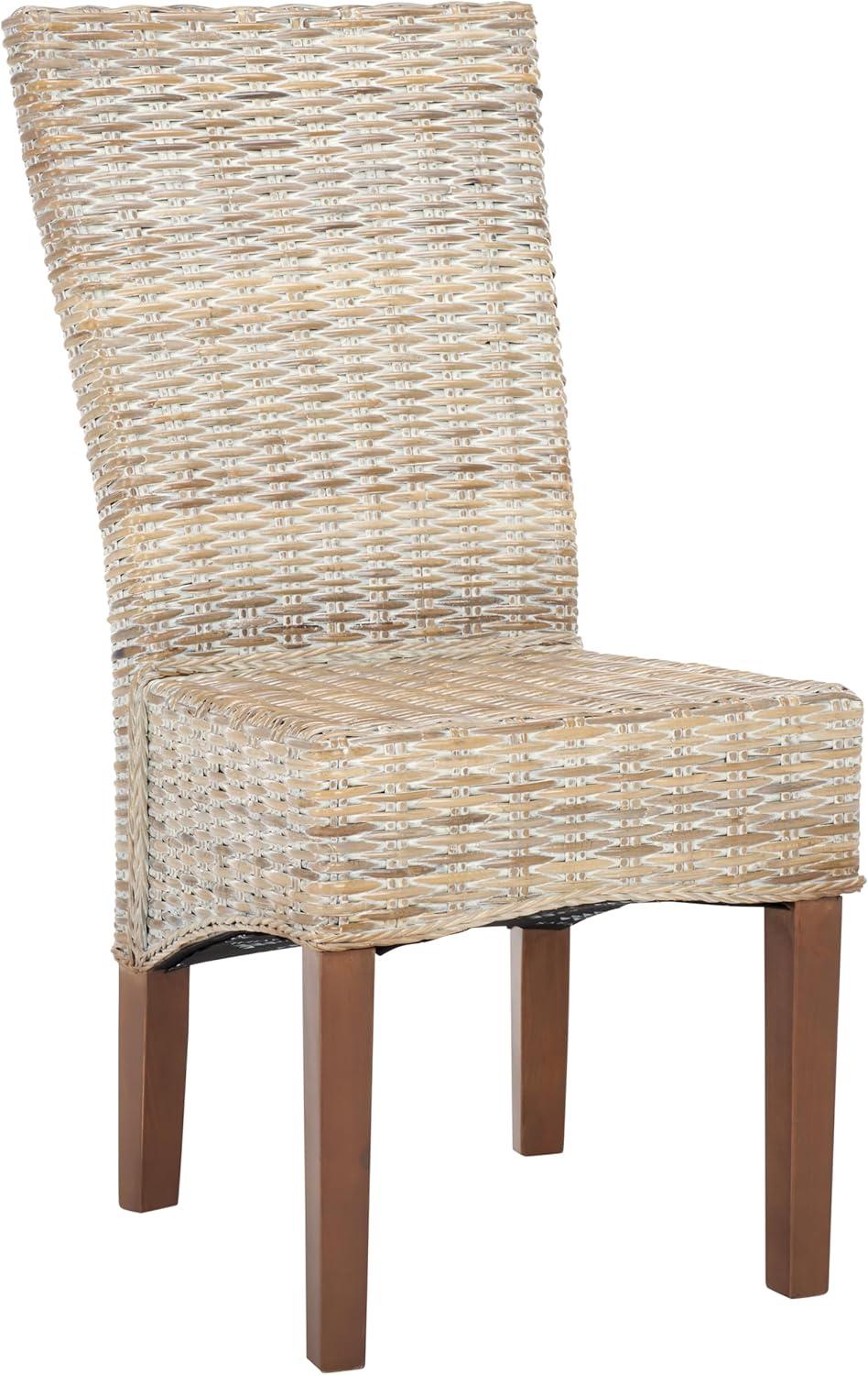 Ozias 19"H Wicker Dining Chair (Set of 2)  - Safavieh