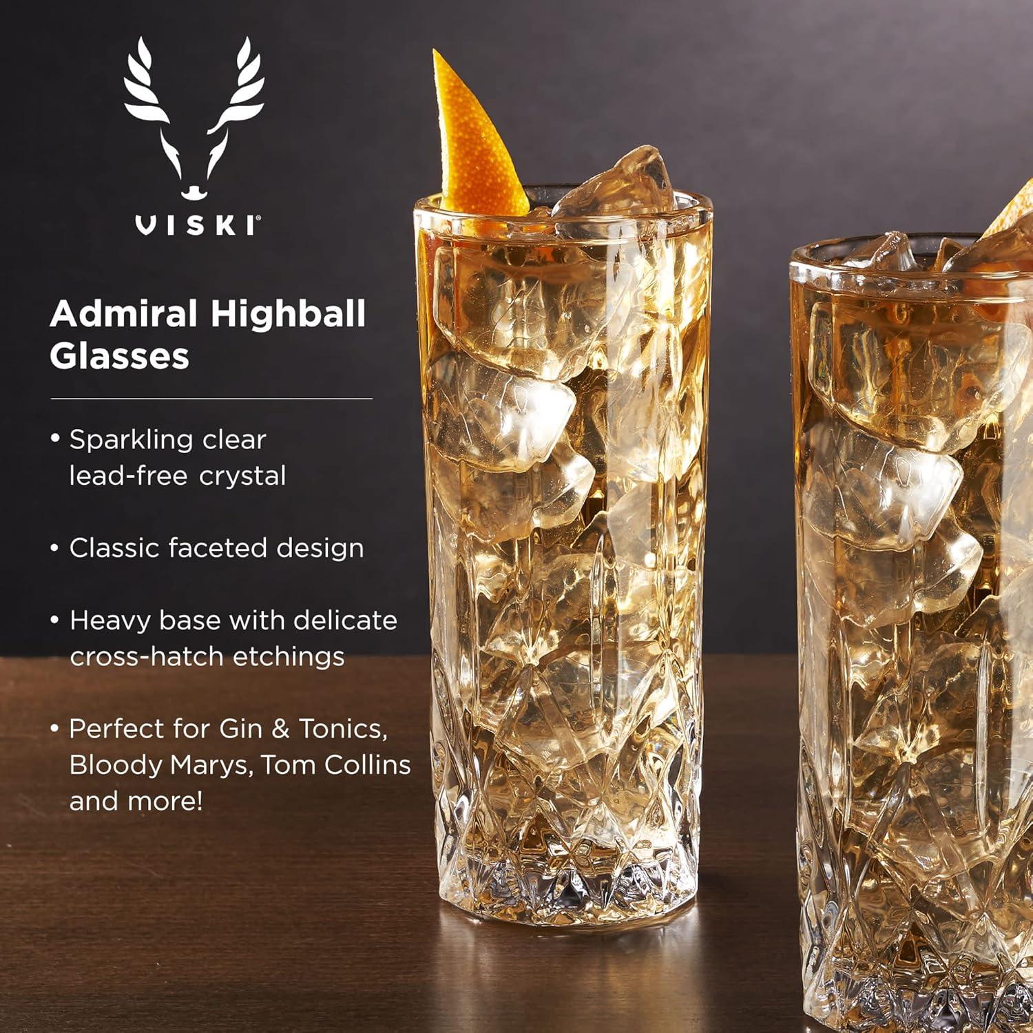 Admiral Highball Glasses (Set of 4)