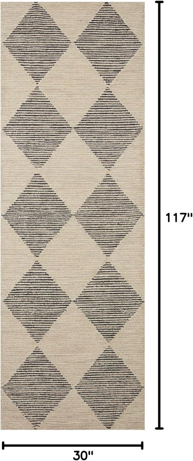 Francis Wool Beige/Charcoal Rug