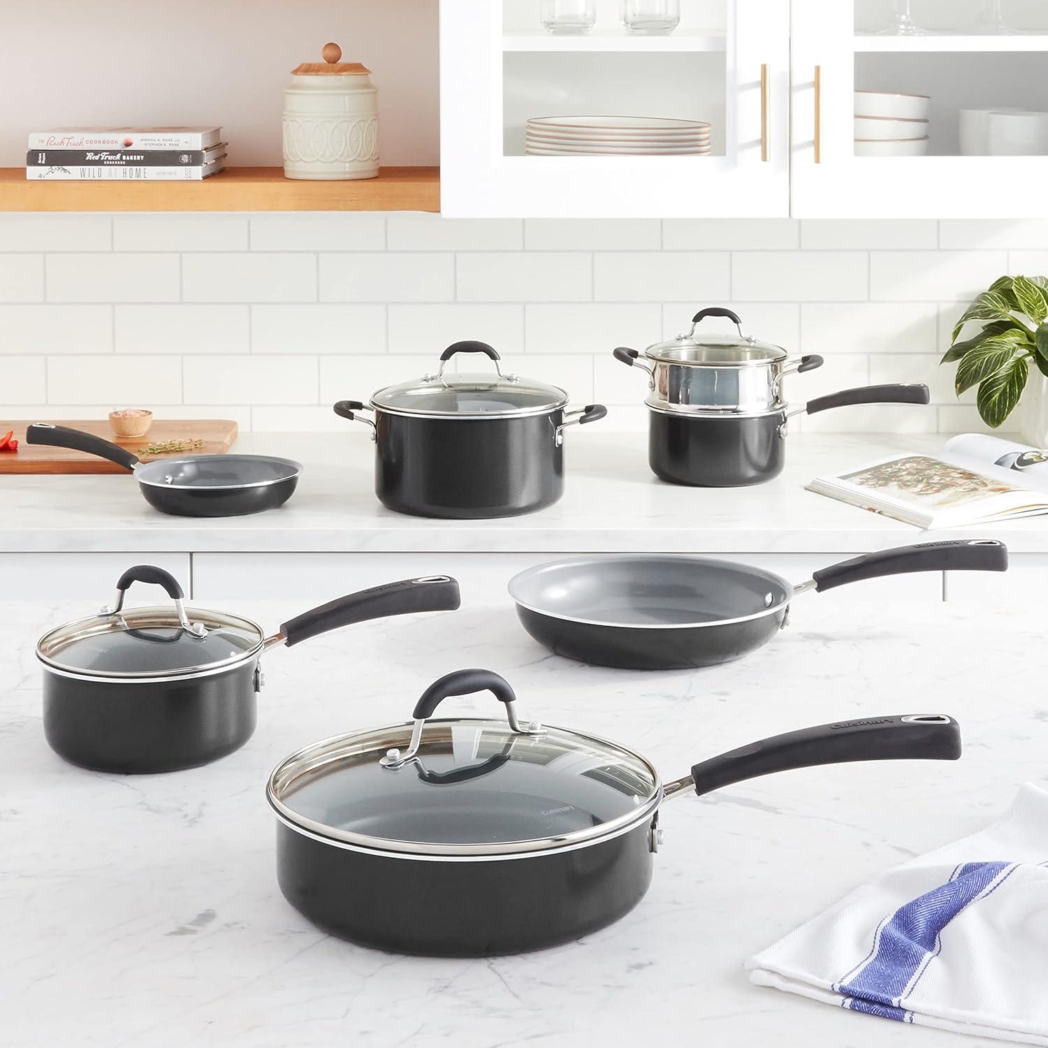 Cuisinart Ceramica XT 11pc Non-Stick Cookware Set - 54C-11BK