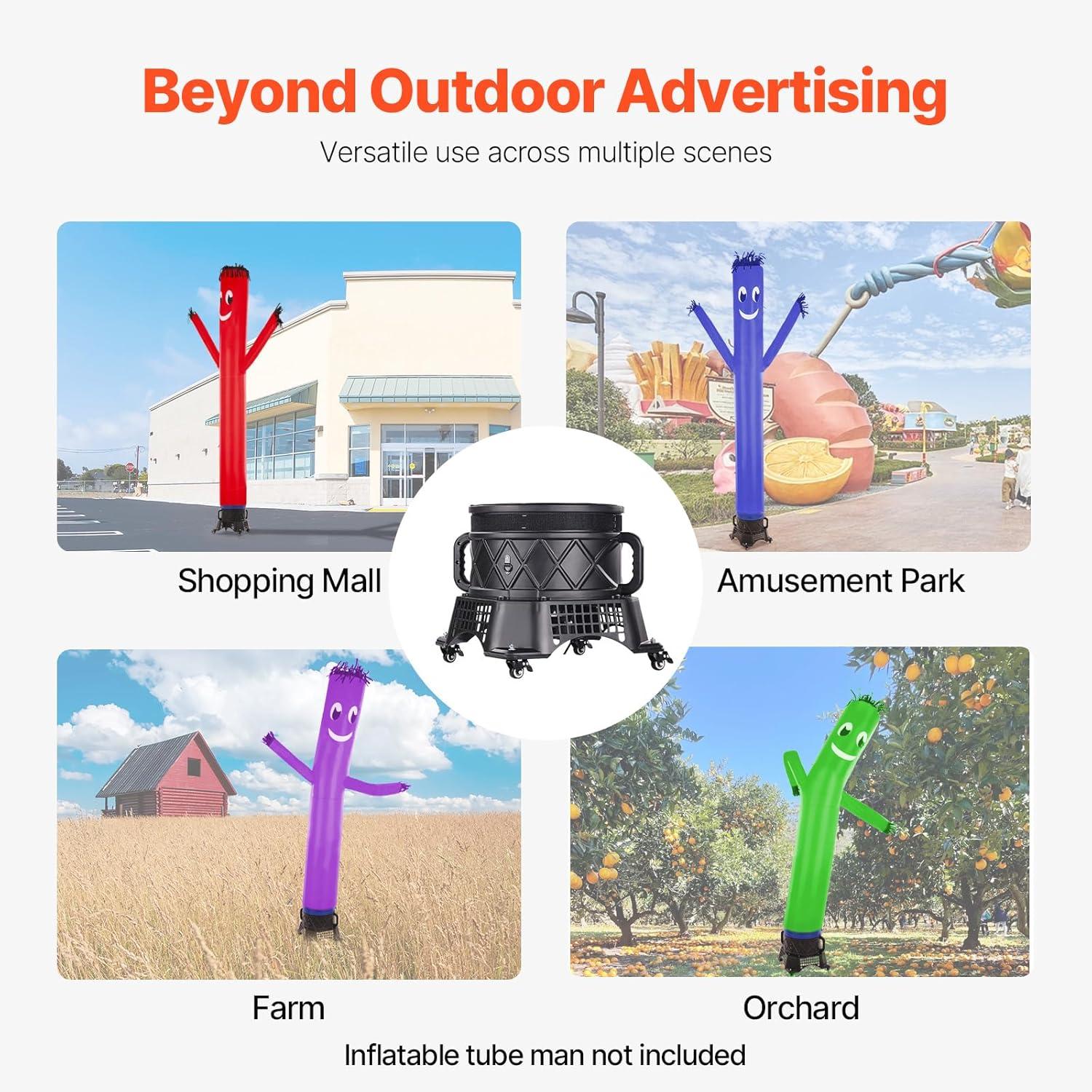 Stellweilan Tessberg Air Blower Fan 1HP 18" for Air Dancer Inflatable Tube Man (No Inflatable)