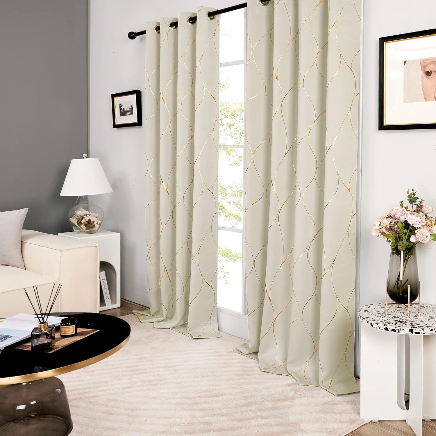 Everly Quinn Boulus Polyester Room Darkening Curtain Pair