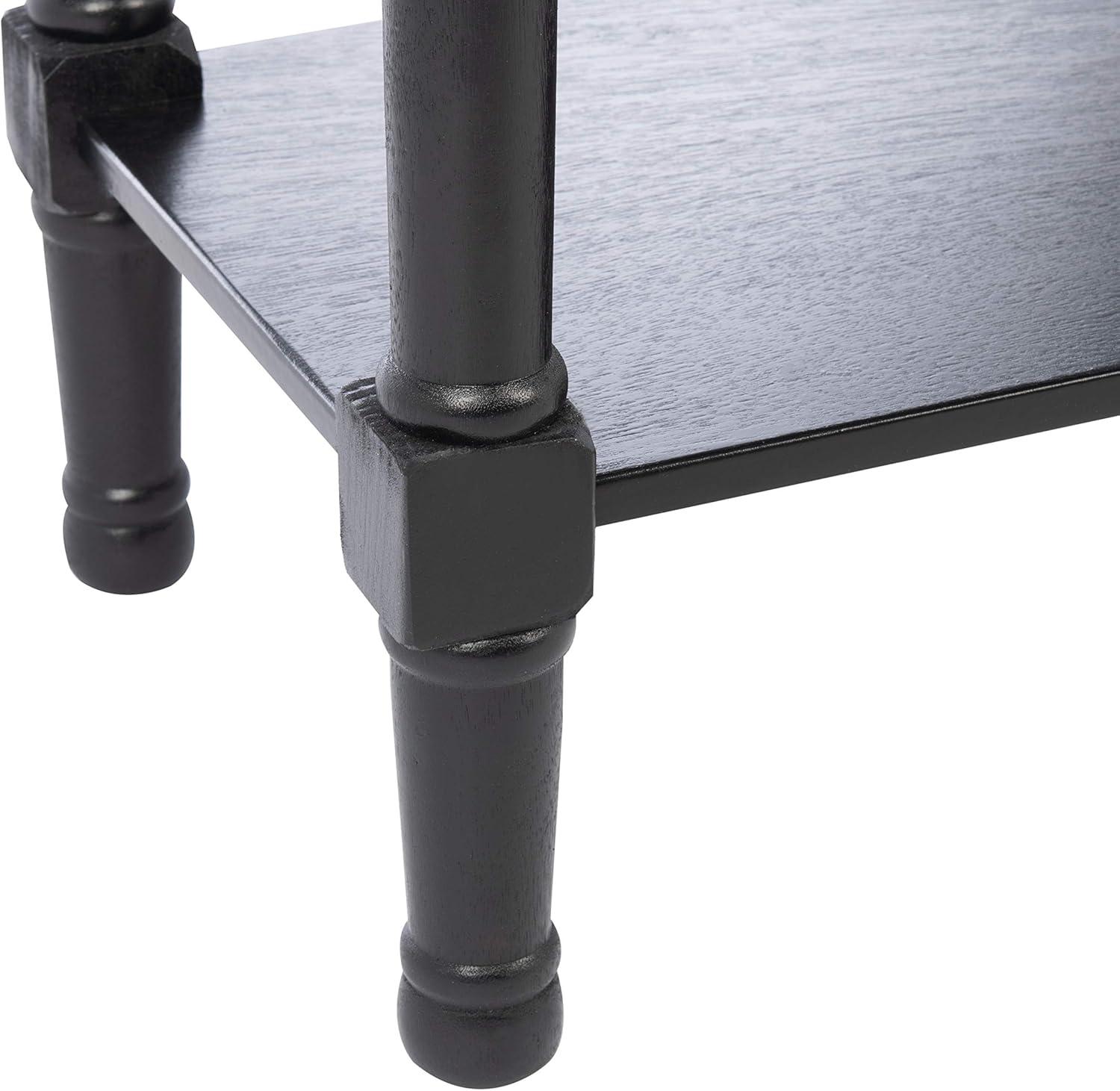 SAFAVIEH Ryder Solid 2 Drawer Console Table, Black