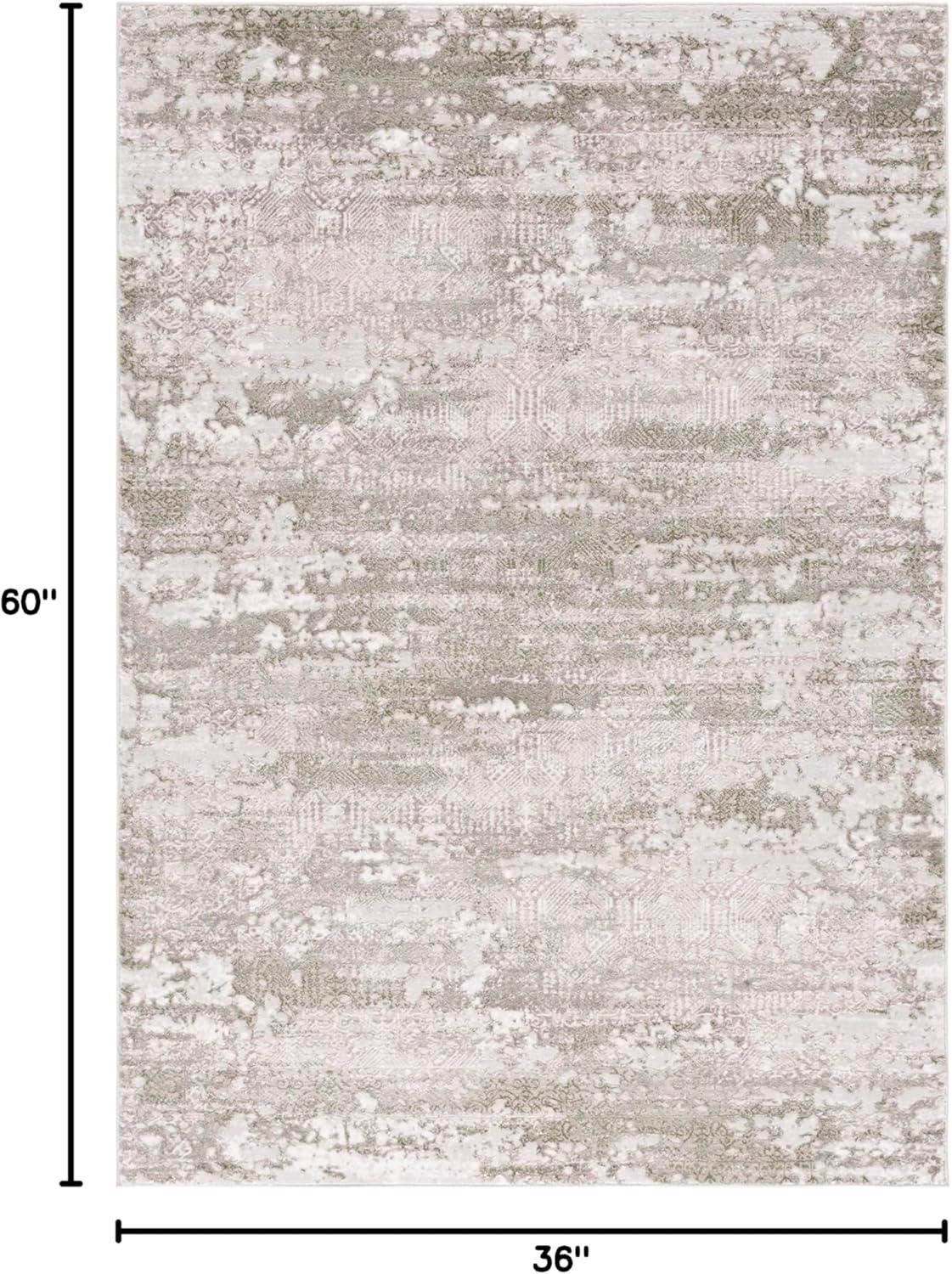 Meadow 500 MDW585 Power Loomed Indoor Accent Rug - Beige/Pink - 3'x5' - Safavieh