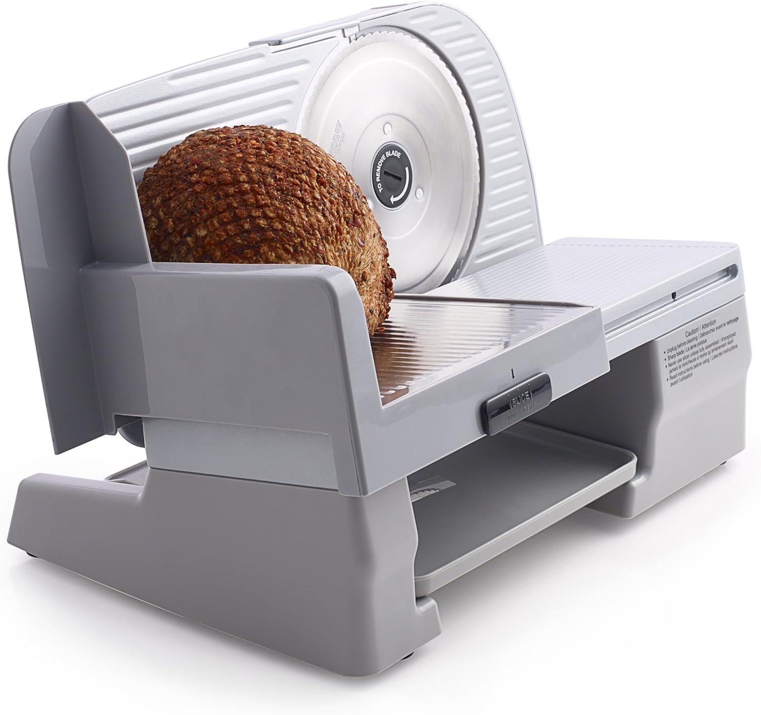 Chef's Choice Electric Meat Slicer with Stainless Steel Blade, 7-Inch, Silver, 609A