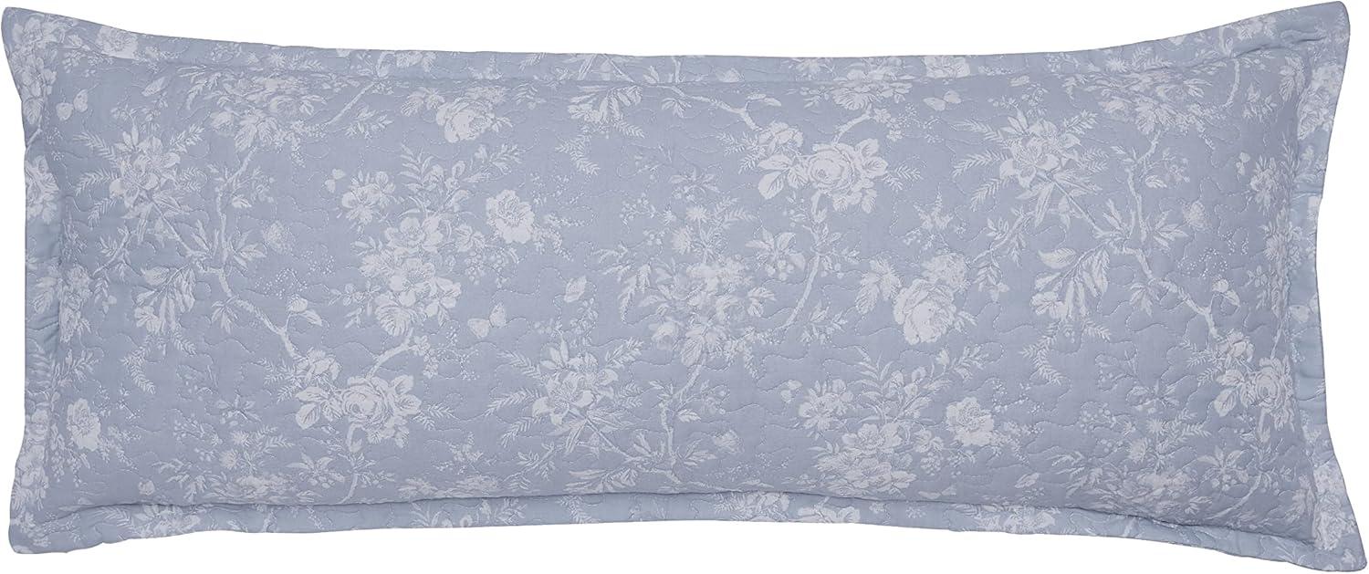 Laura Ashley Walled Garden Cotton Blue 4 Piece Daybed Cover Set