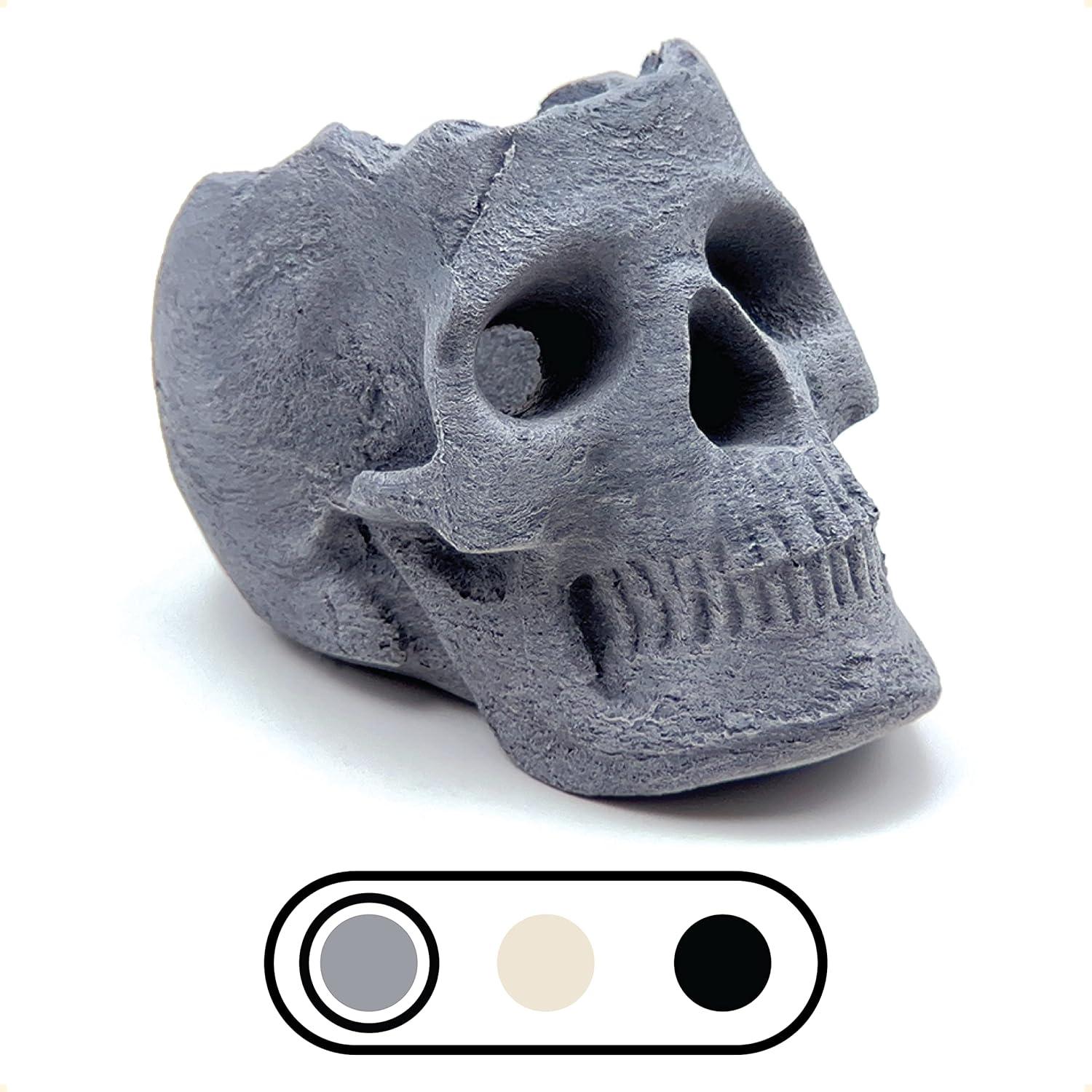 Kepooman Halloween Decorations,Halloween Fire Pit Skull Halloween Decoration-Beige