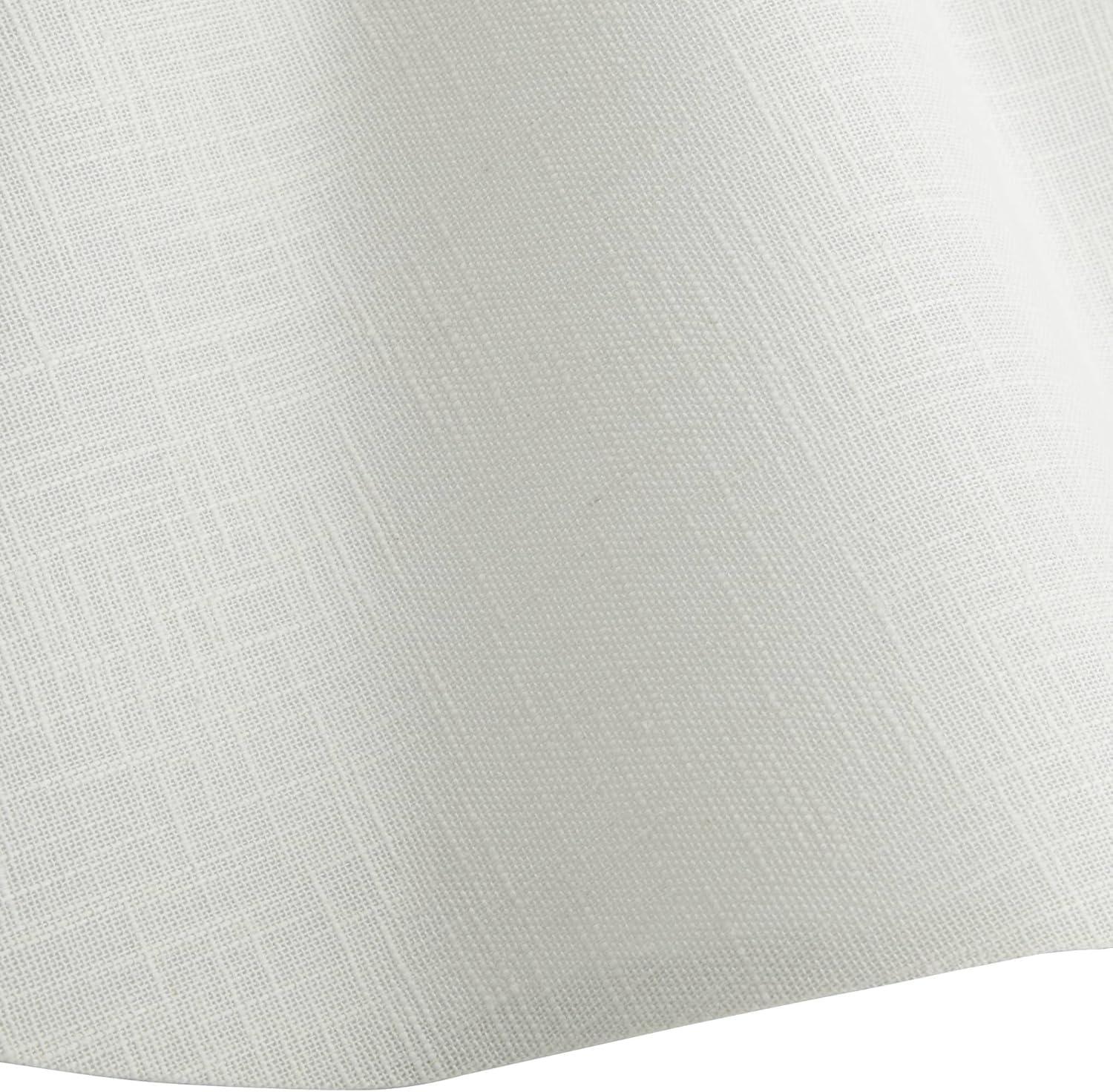 Springcrest 6" Top x 18" Bottom x 10" High x 10" Slant Lamp Shade Replacement Large White Wave Empire Modern Linen Fabric Spider Harp Finial