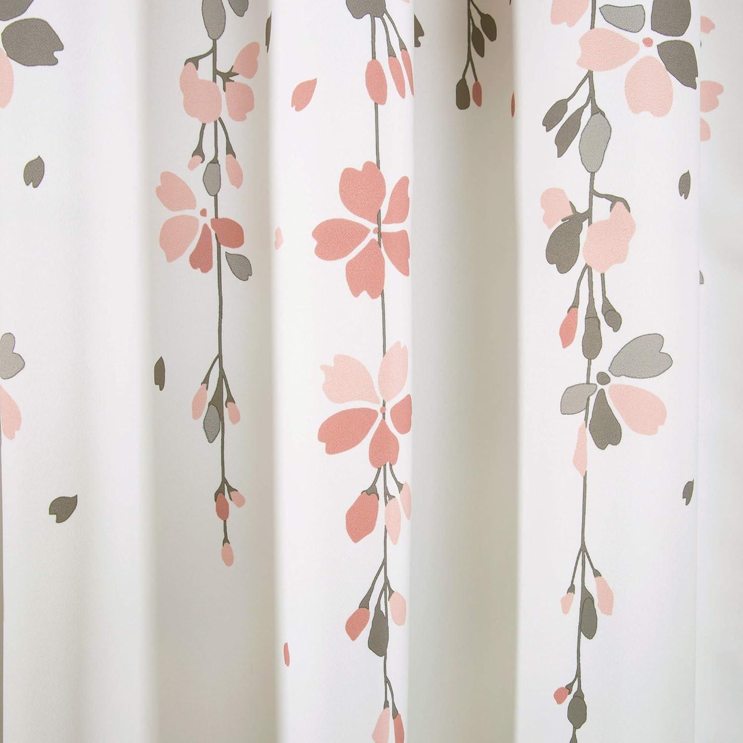 Lush Decor Weeping Flowers Floral Room Darkening Thermal Rod Pocket Curtain Panels (Set of 2)