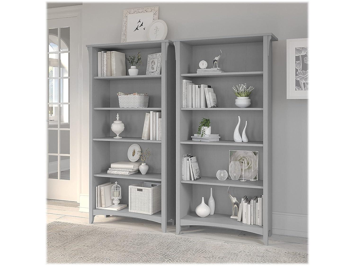 Red Barrel Studio® Khadesha Tall 5 Shelf Bookcase - Set Of 2
