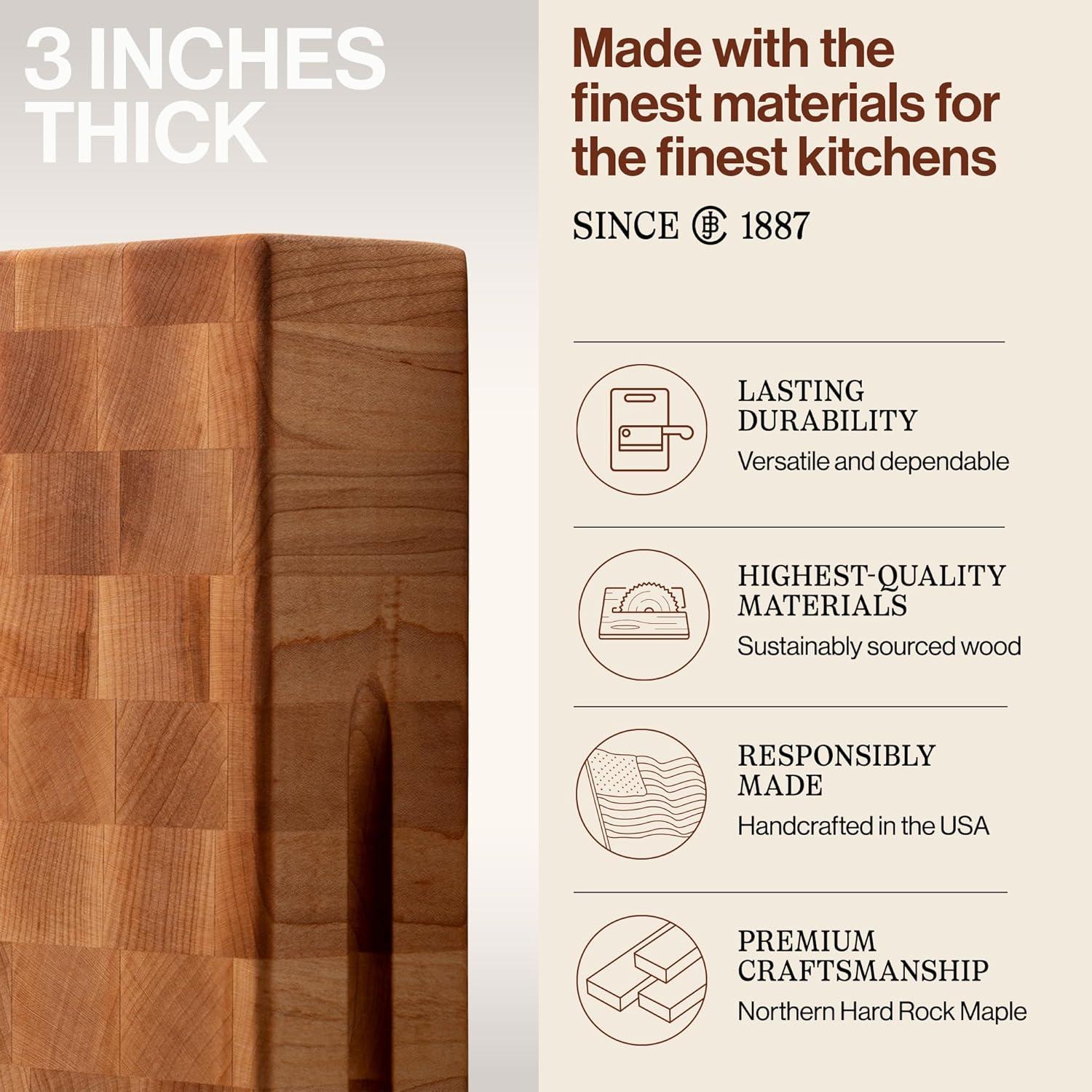 John Boos 15"x15" Reversible Maple Chopping Block