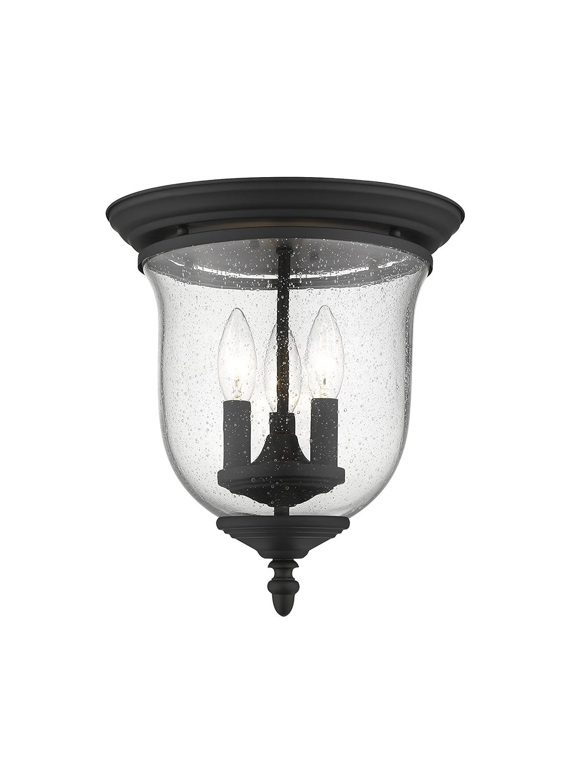 Livex Lighting Legacy 3 - Light Flush Mount in  Black