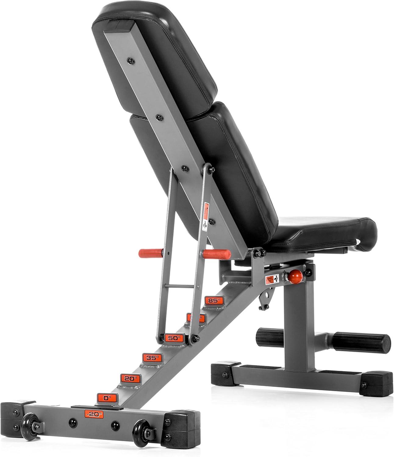 XMark Adjustable FID Weight Bench, 11-Gauge, 1500 lb. Capacity, 7 Back Pad Positions from Decline to Full Military Press