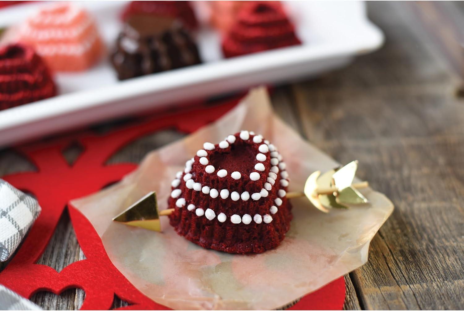 Nordic Ware Nordic Ware Non-Stick Novelty Tiered Hearts Cakelet Pan