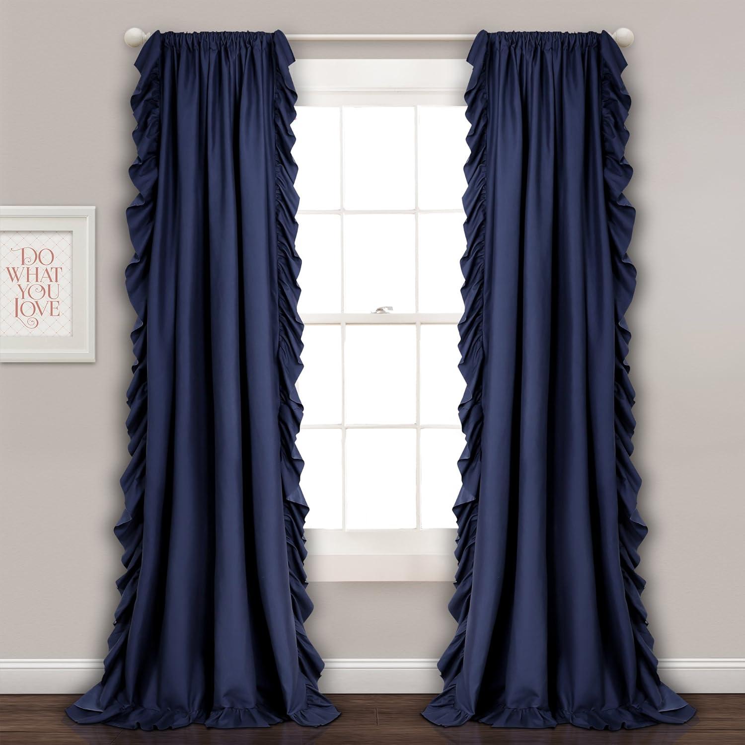 Reyna Polyester Semi Sheer Curtain Panel