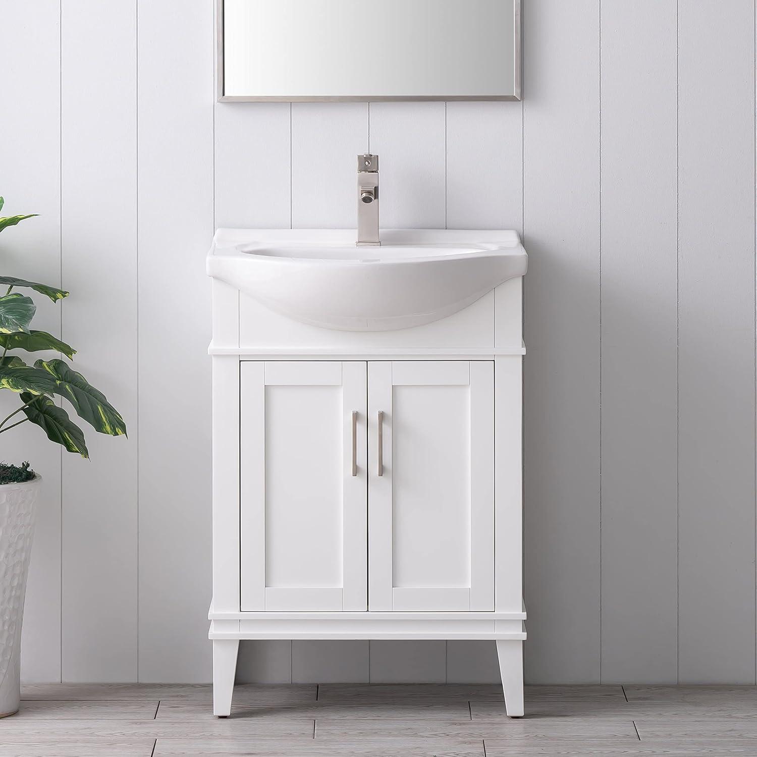 Boesch 24'' Single Bathroom Vanity with Ceramic Top