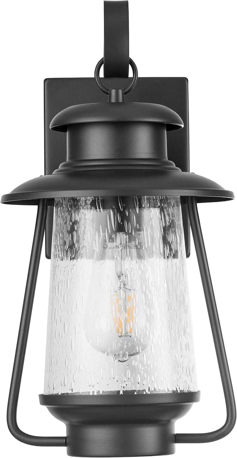 Prominence Home Sommerset Matte Black Lantern Outdoor LED Wall Light