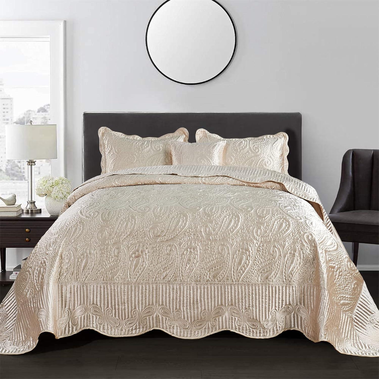 Serenta 4 Piece Quilted Satin Set