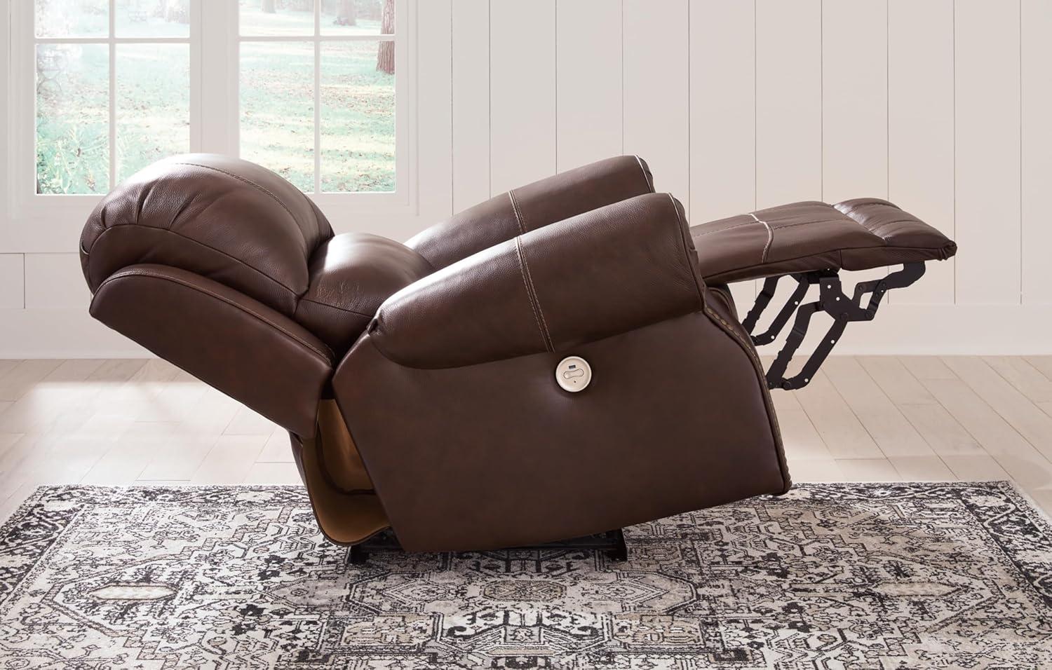 Ashley Furniture Freyeburg Walnut Power Recliner