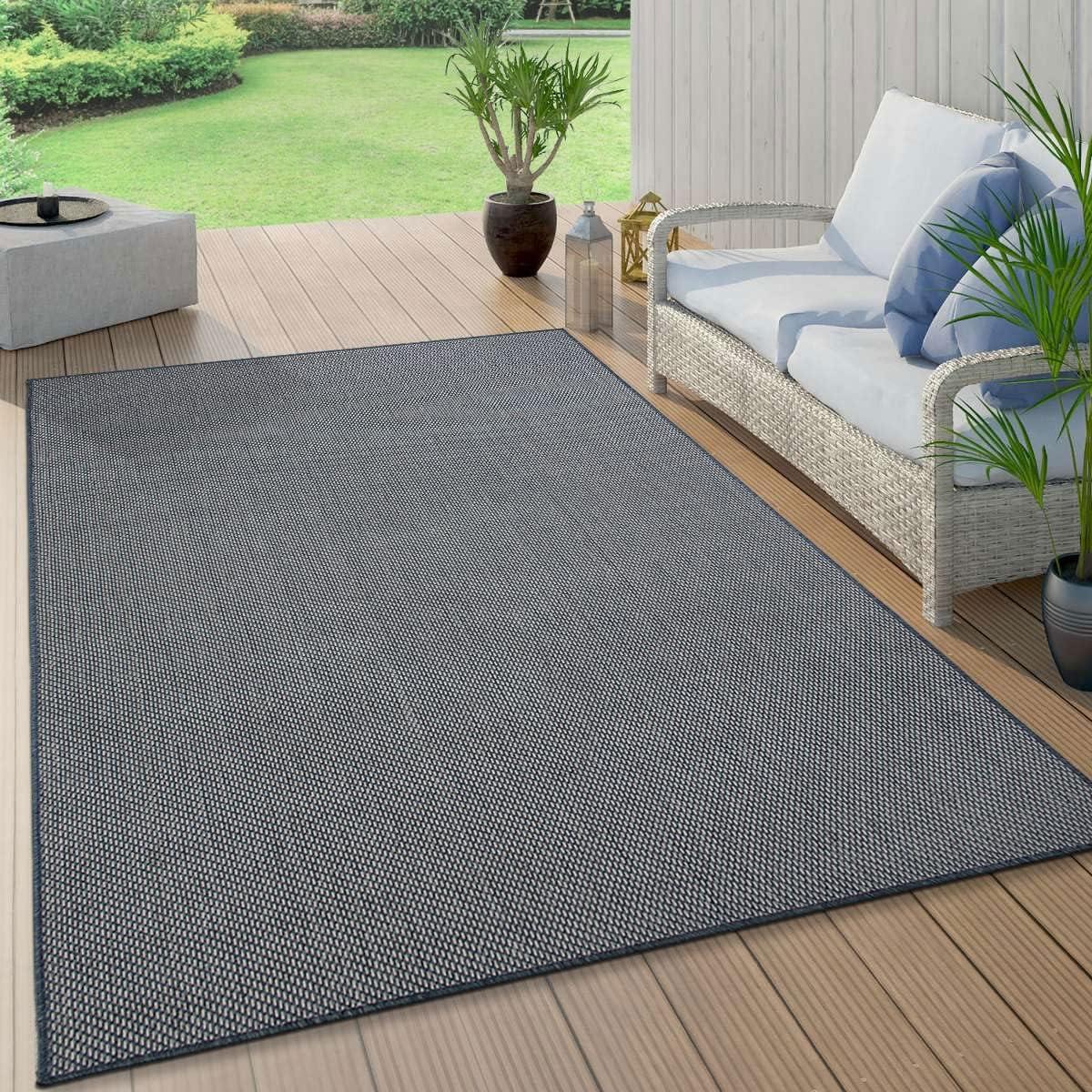 World Rug Gallery Contemporary Solid Indoor/Outdoor Area Rug