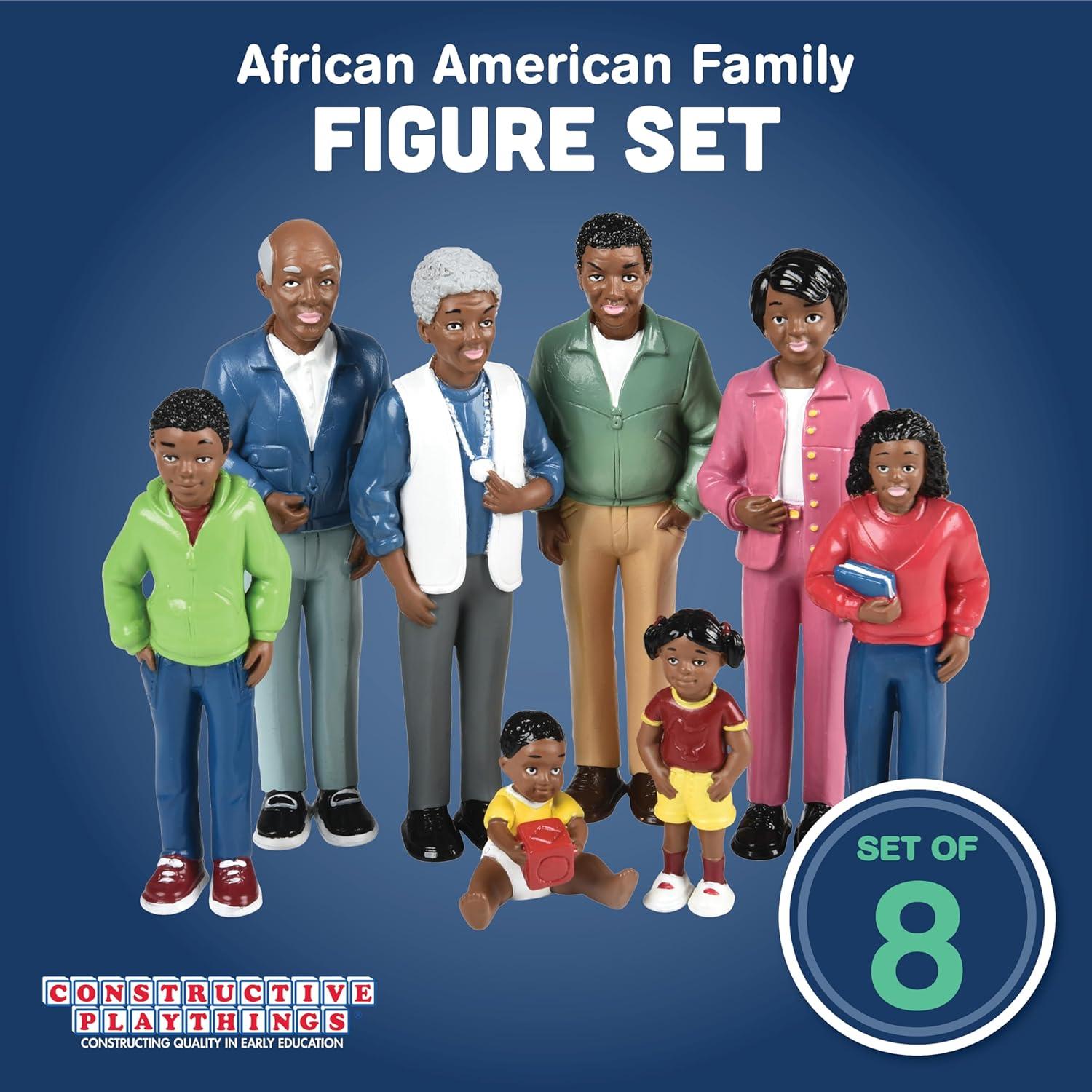 African American Doll Family 8Pcs