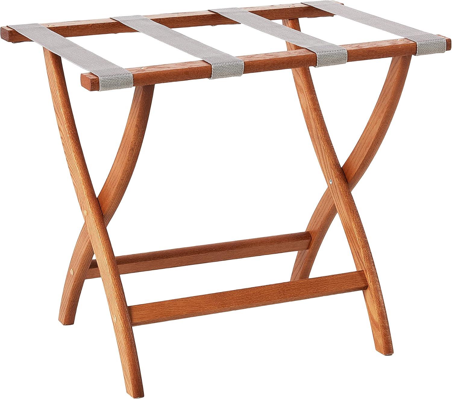 Folding Oak,Wood Luggage Rack