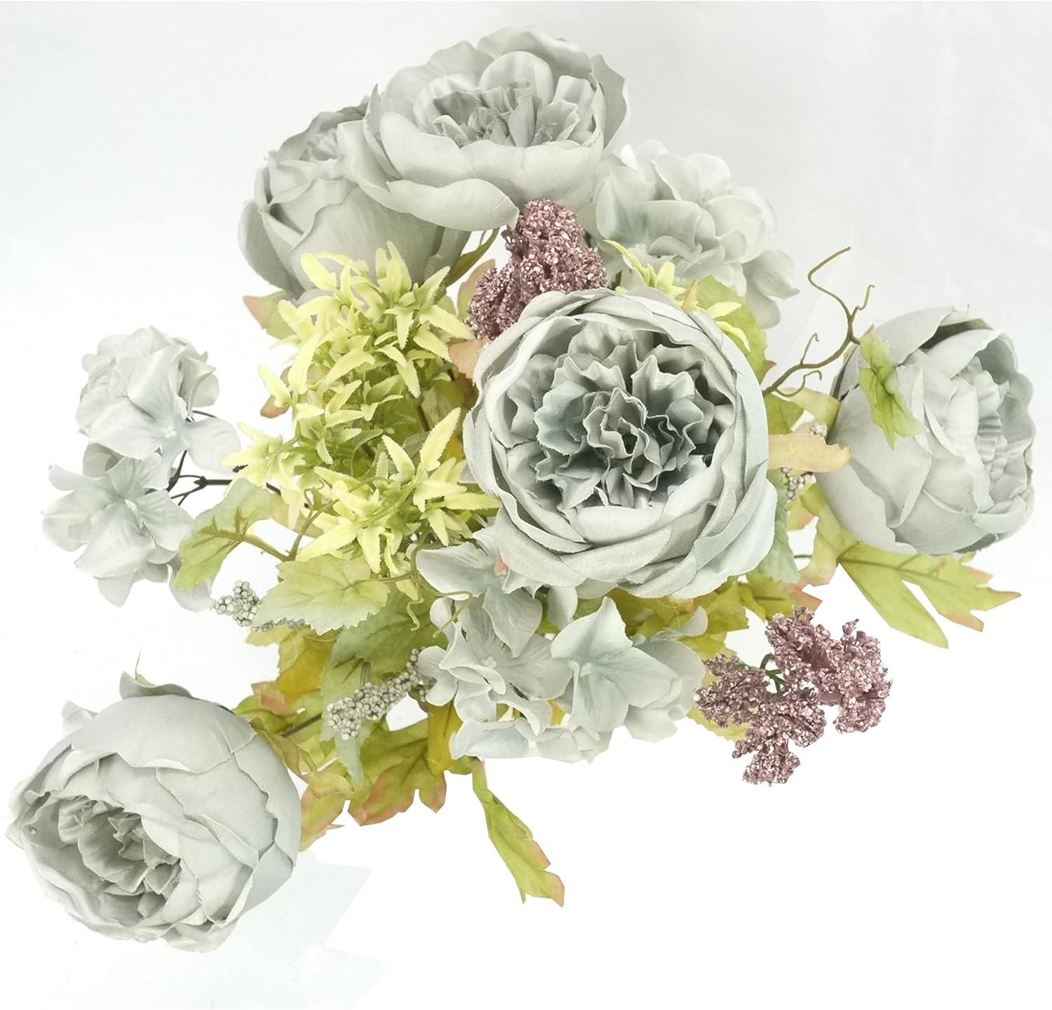 Artificial Spring Mixed Flower 11 stem Peony Bush , ABN1B013-CM