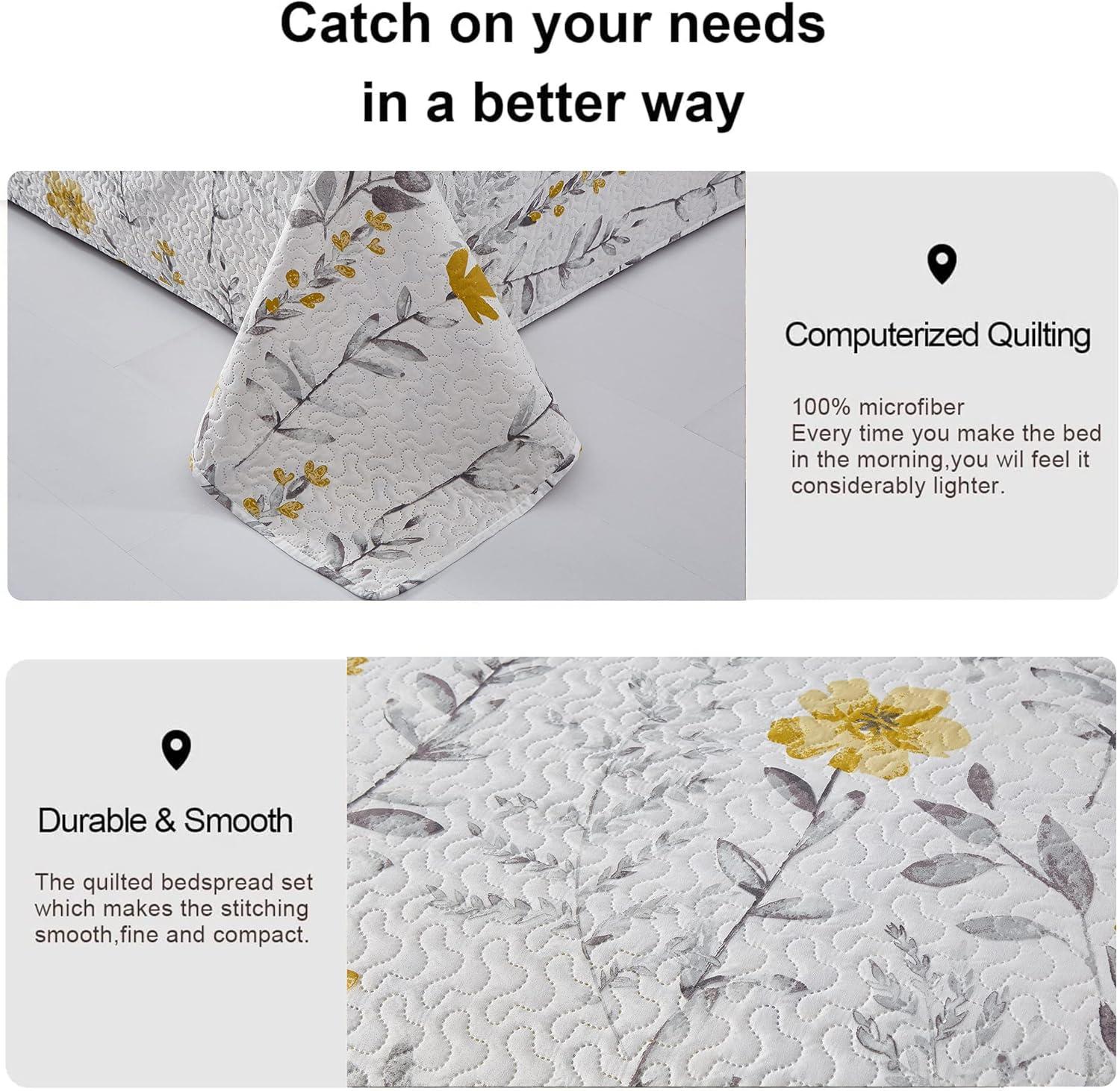 Torre & Tagus Aprile Traditional Floral Quilt Set