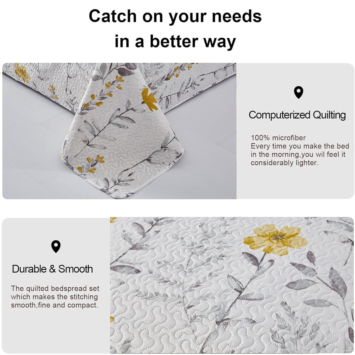 Torre & Tagus Felicia Traditional Floral Quilt Set