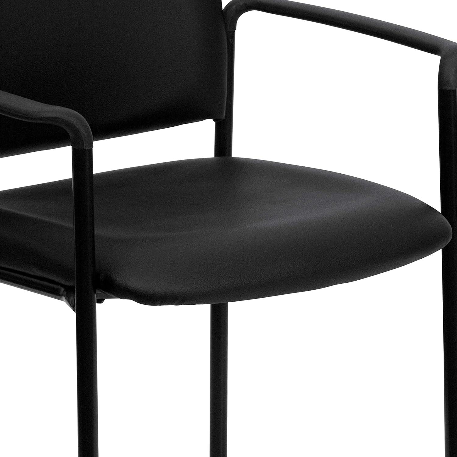 Prather Tania Comfort Vinyl Upholstered Stackable Side Reception Chair by Flash Furniture