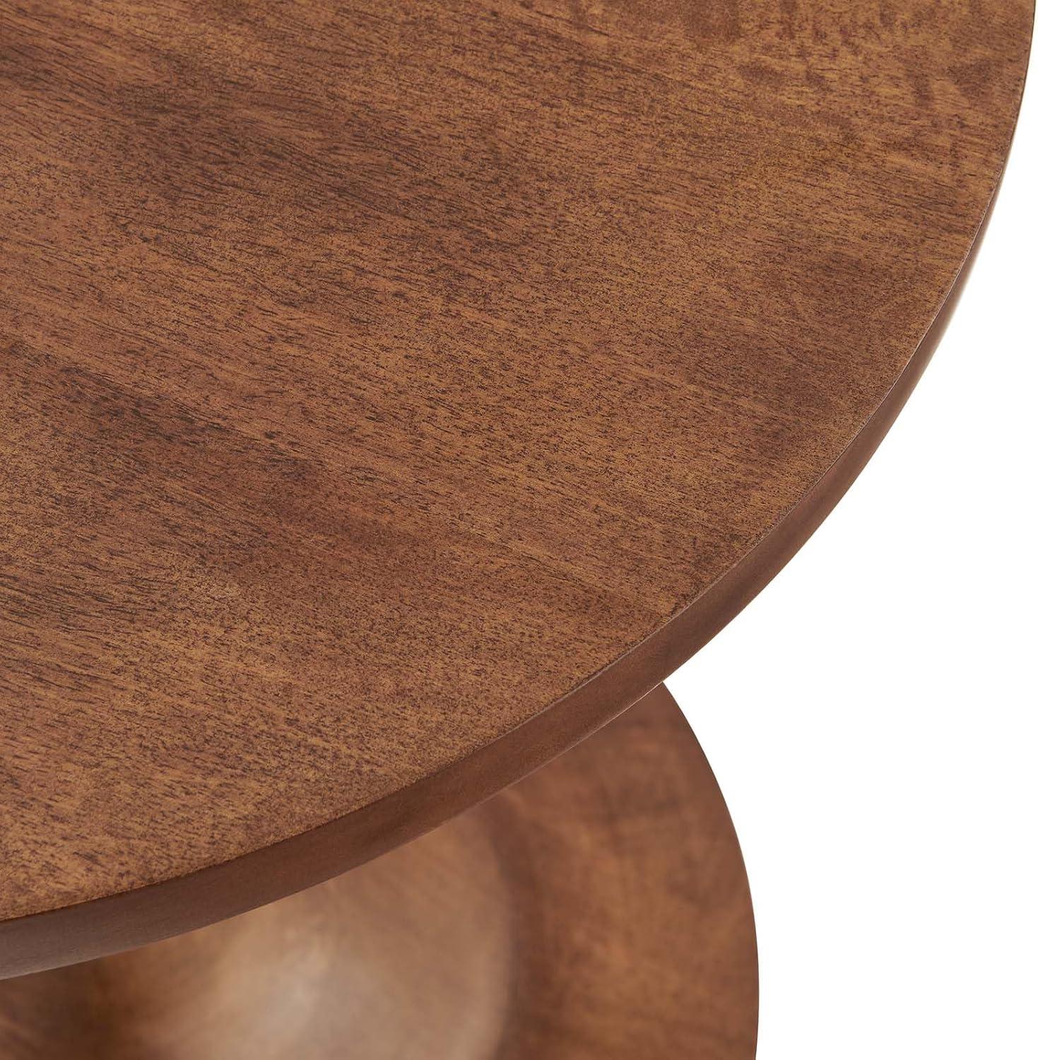 Modway Modway Lina Solid Wood Pedestal End Table