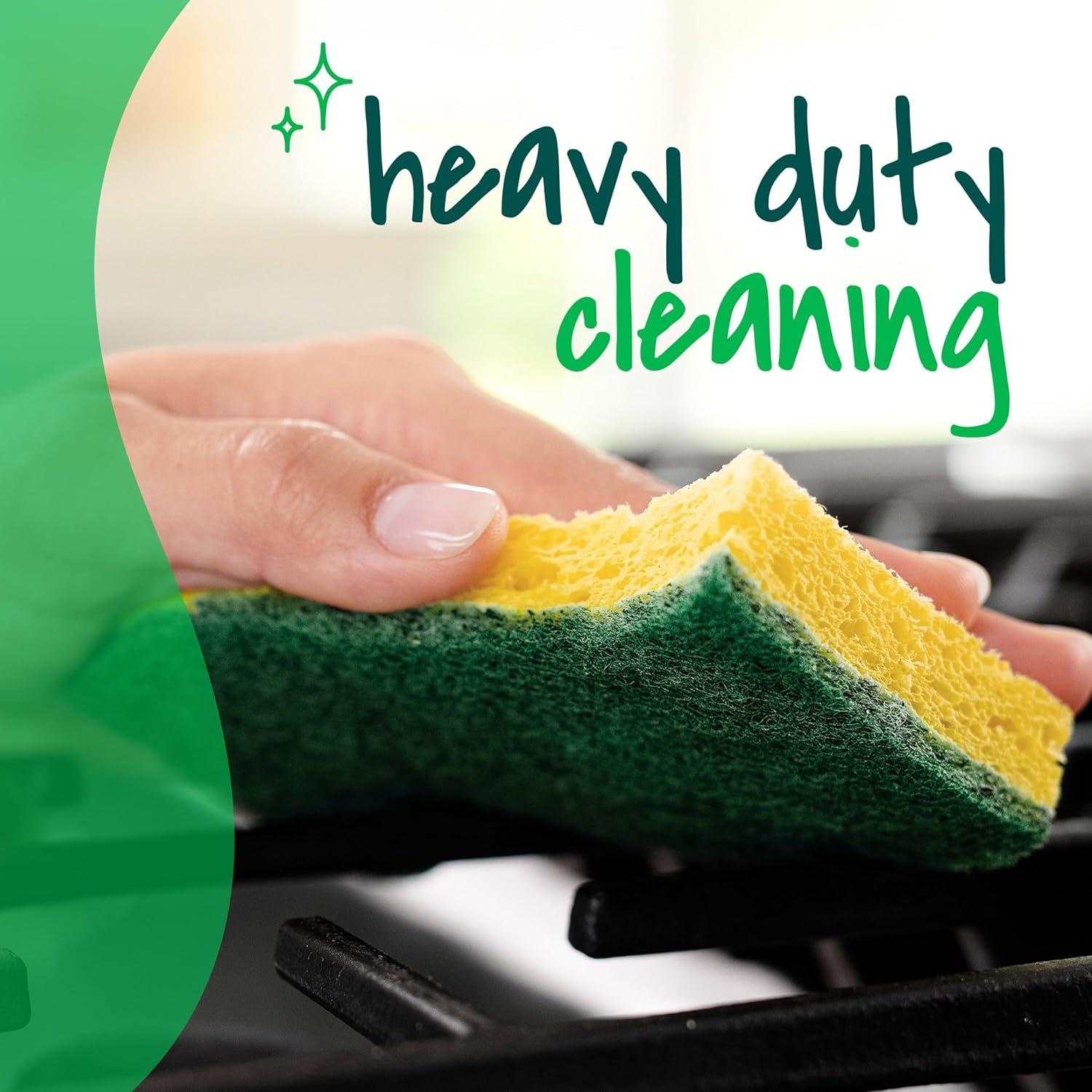 Scotch-Brite Heavy Duty Scrub Sponge Green/Yellow 3/Pack (HD-3) 517899