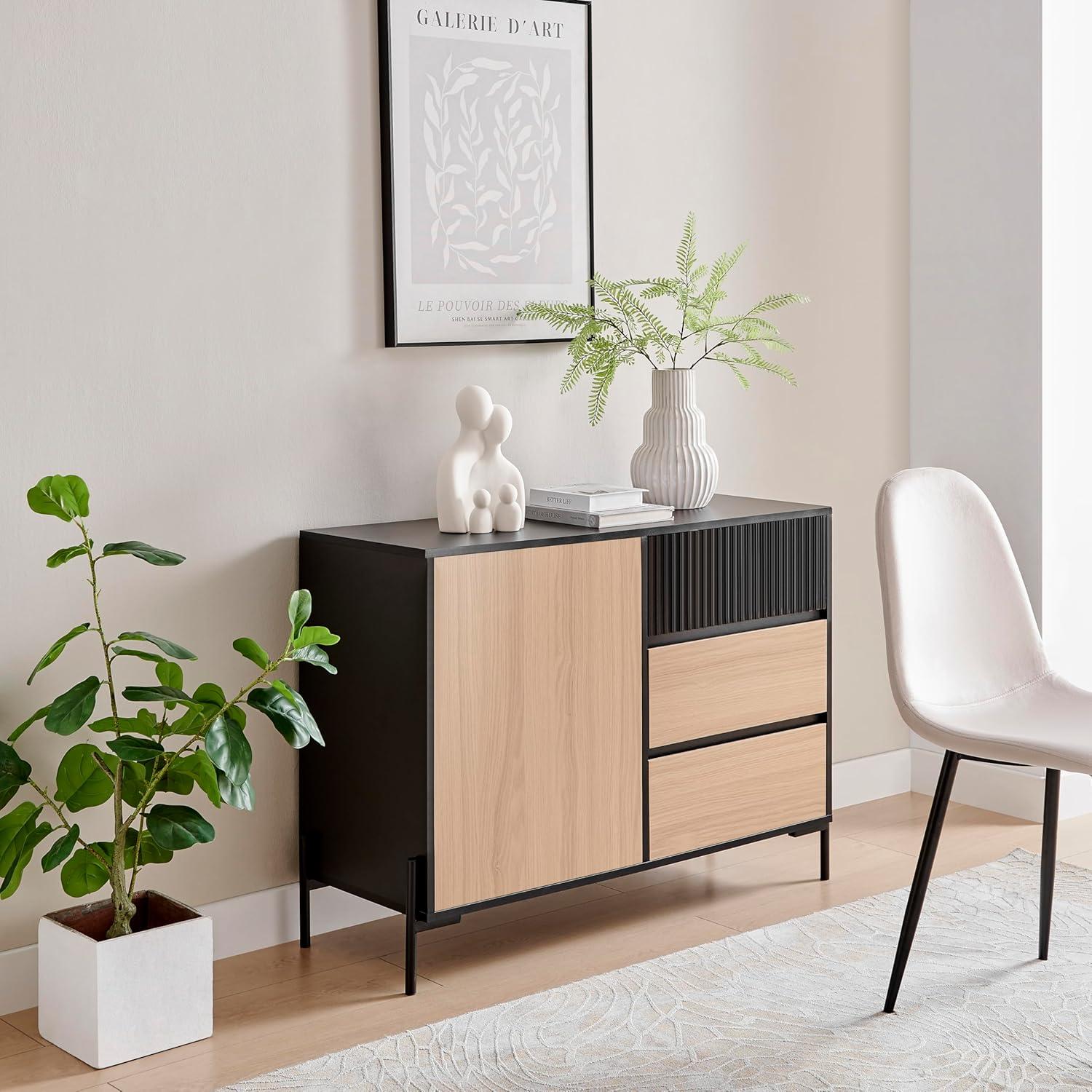 Wrought Studio™ Hans Cream Abstract Nesting Three Piece Family Of 4 Decorative Accent Matte Ceramic Sculpture Figure Set