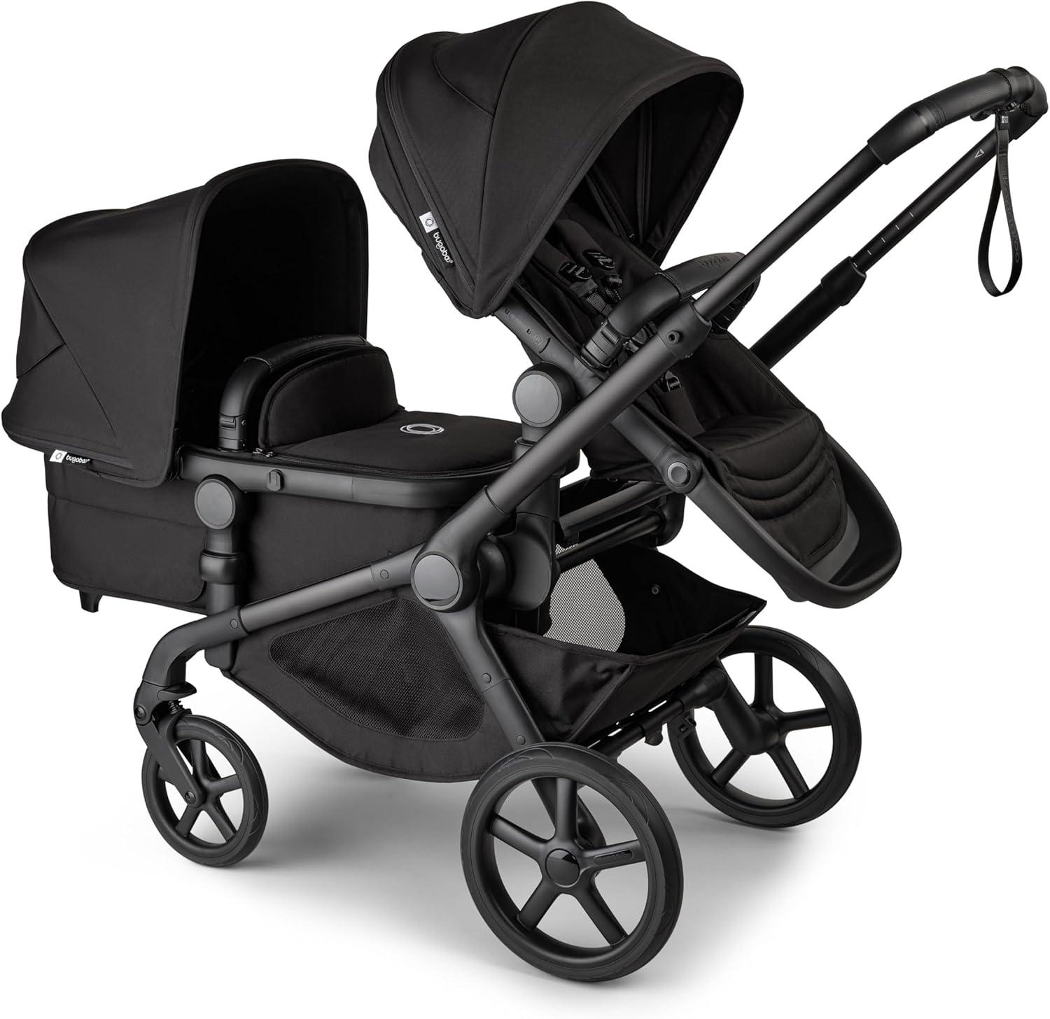 Bugaboo Kangaroo Sibling Stroller Seat - Midnight Black