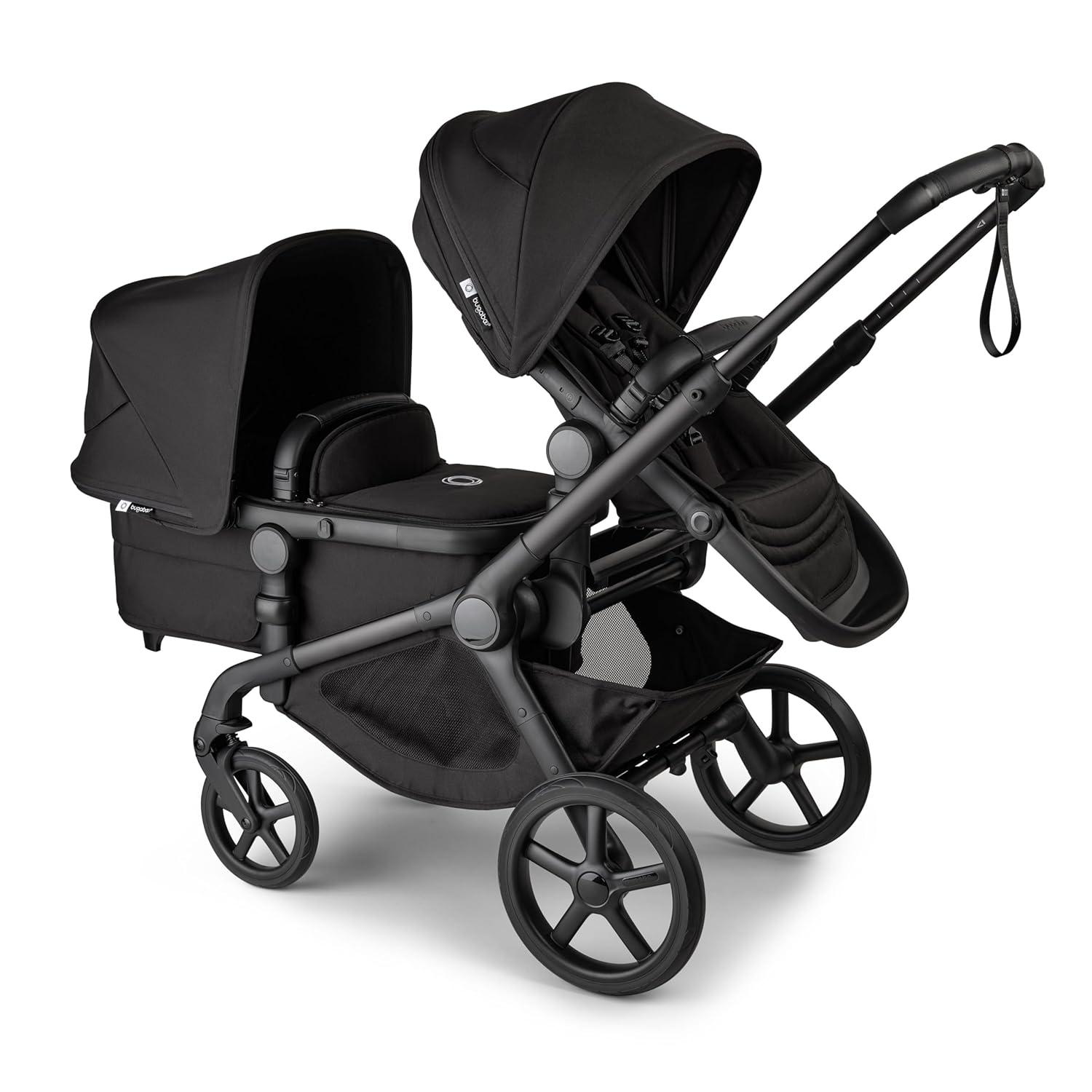 Bugaboo Kangaroo Sibling Stroller Seat - Midnight Black
