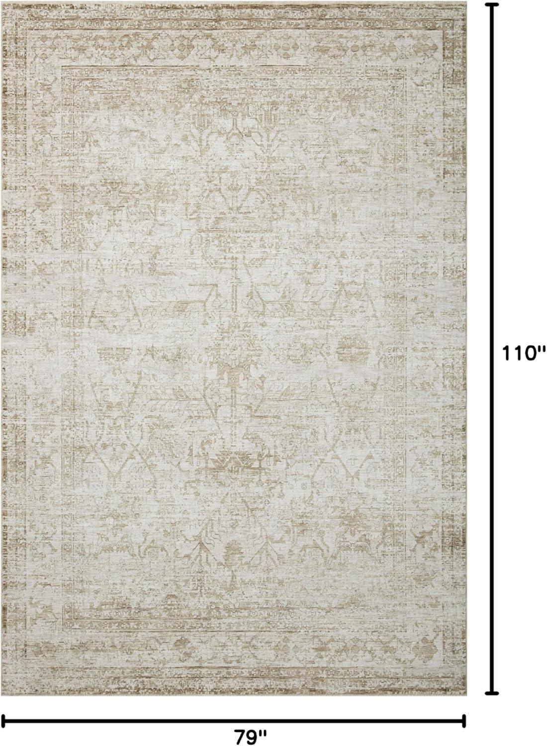 Honora Rug by Amber Lewis x Loloi - Ivory and Natural / 6'7" x 9'2"