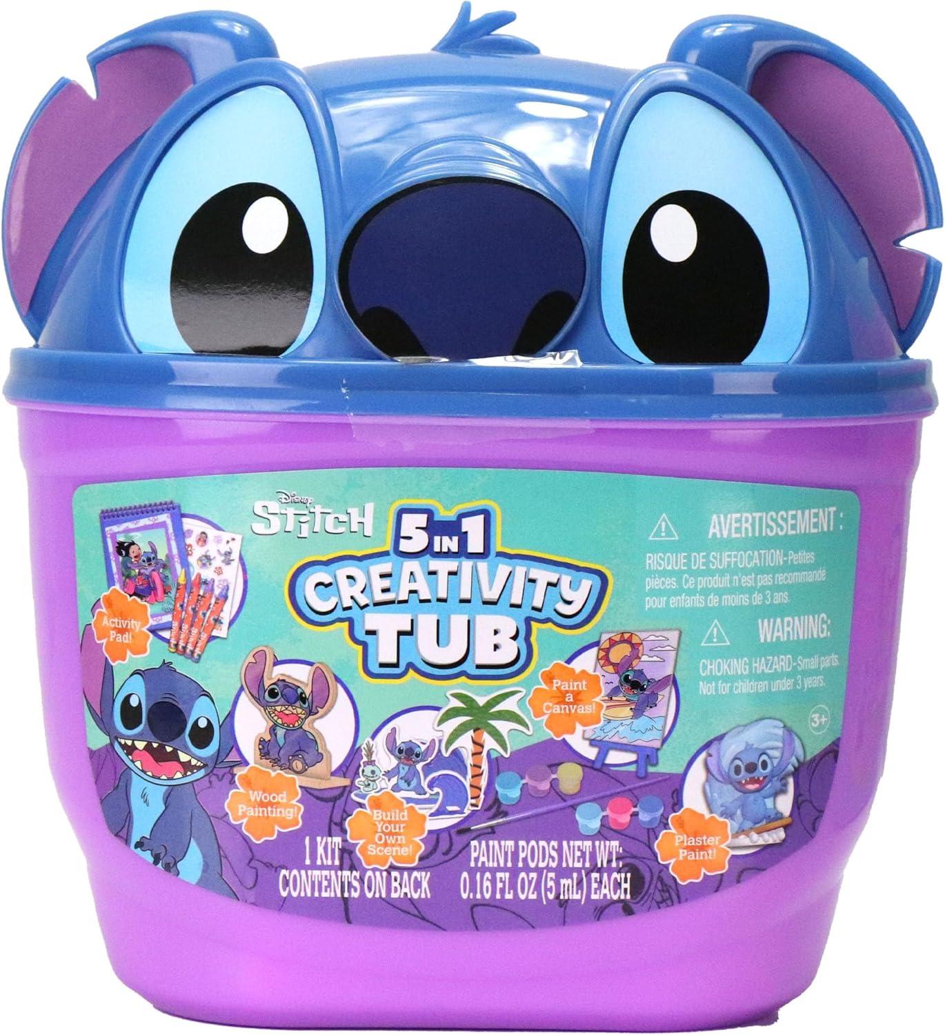 Disney Stitch 5-in-1 Creativity Tub with Paint and Stickers