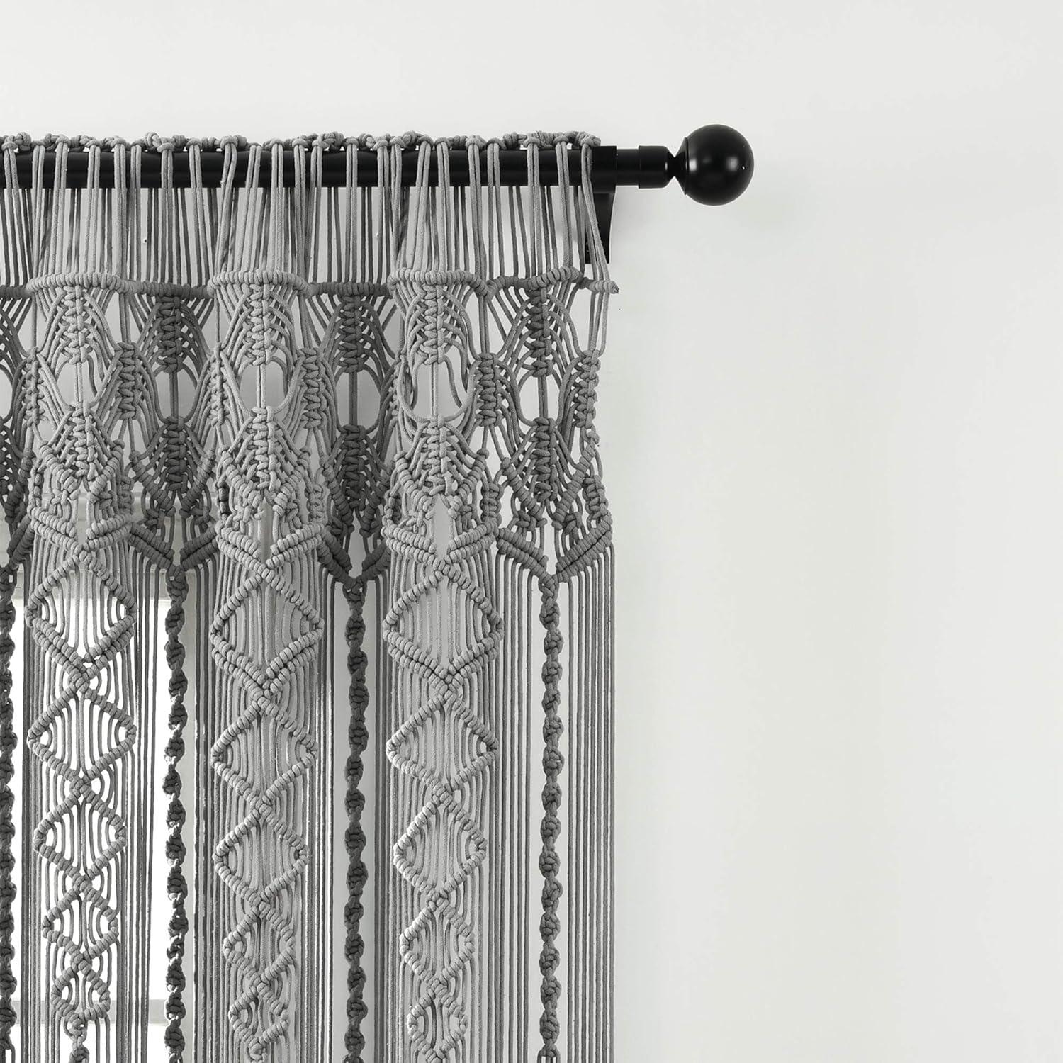 Reyna Cotton Semi Sheer Curtain Panel