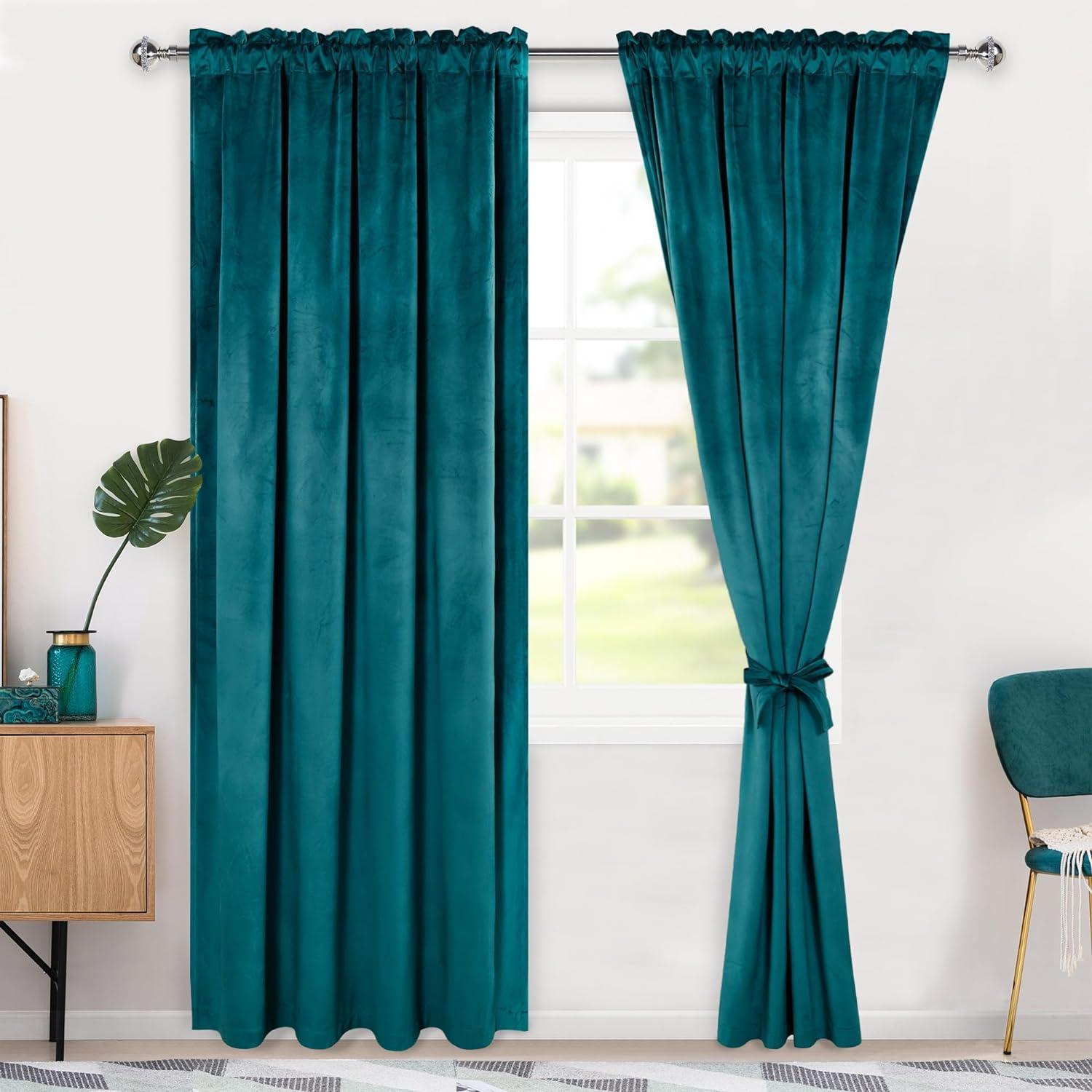 Frifoho Polyester Room Darkening Curtain Pair (Set of 2)