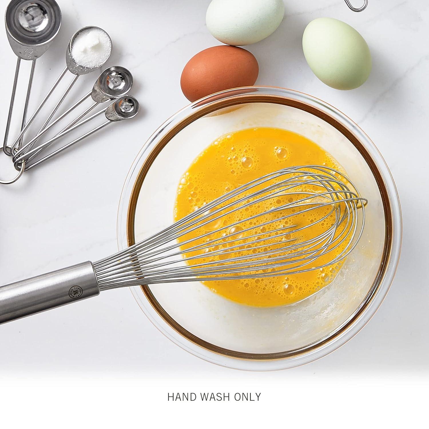 12" Stainless Steel Balloon Whisk with Satin Finish