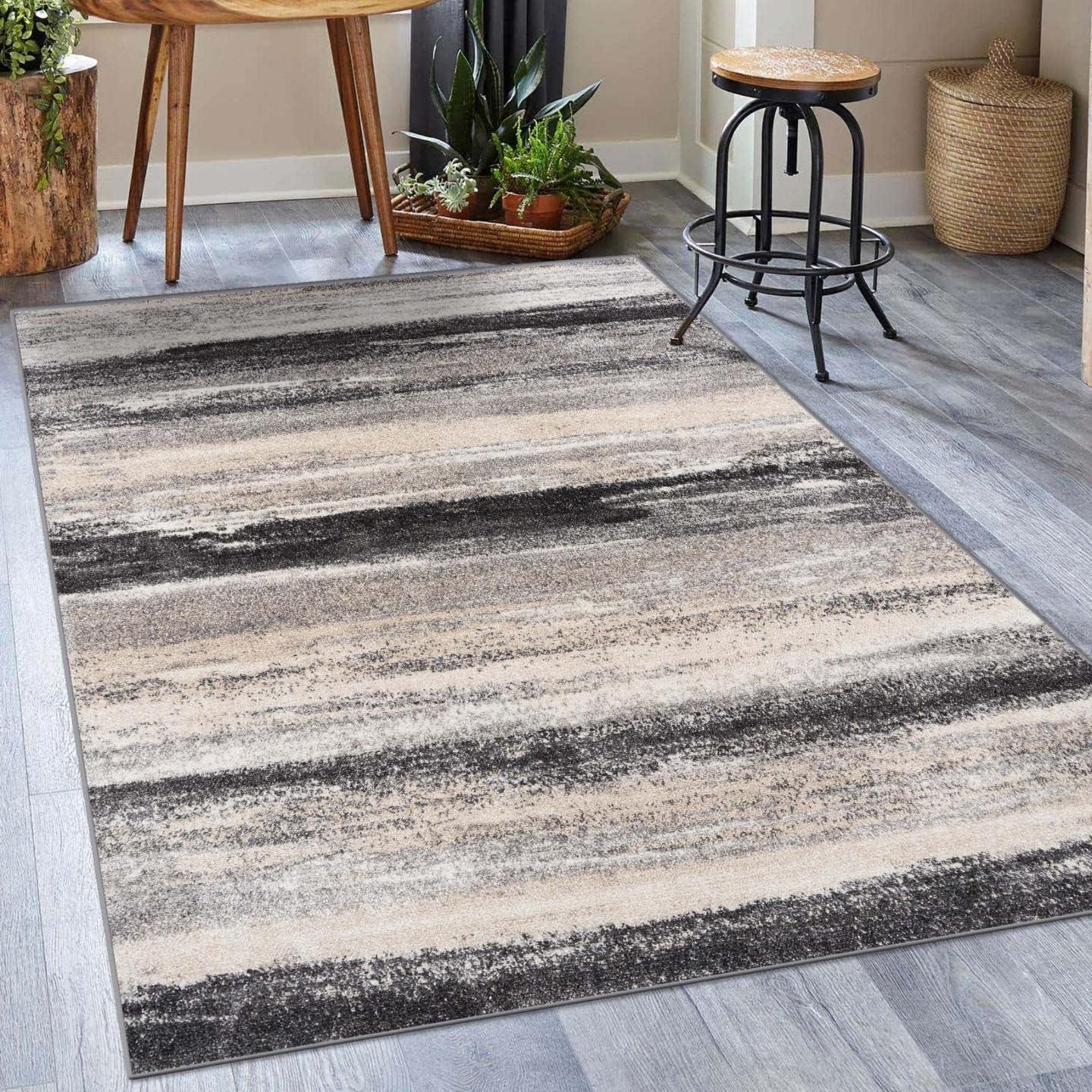 Luxe Weavers Abstract Stripe Area Rug