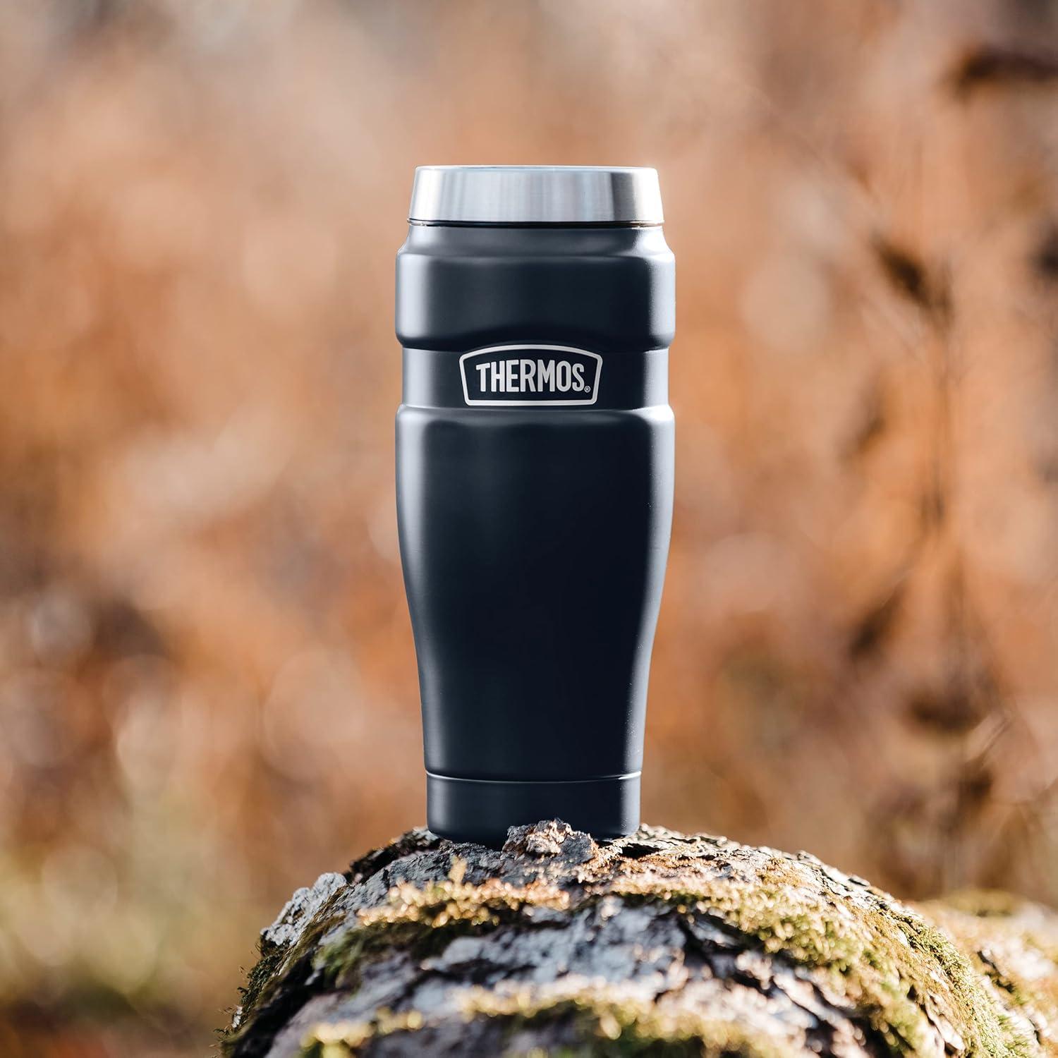 Thermos Stainless King Vacuum Insulated Stainless Steel Tumbler, 16oz, Matte Midnight Blue