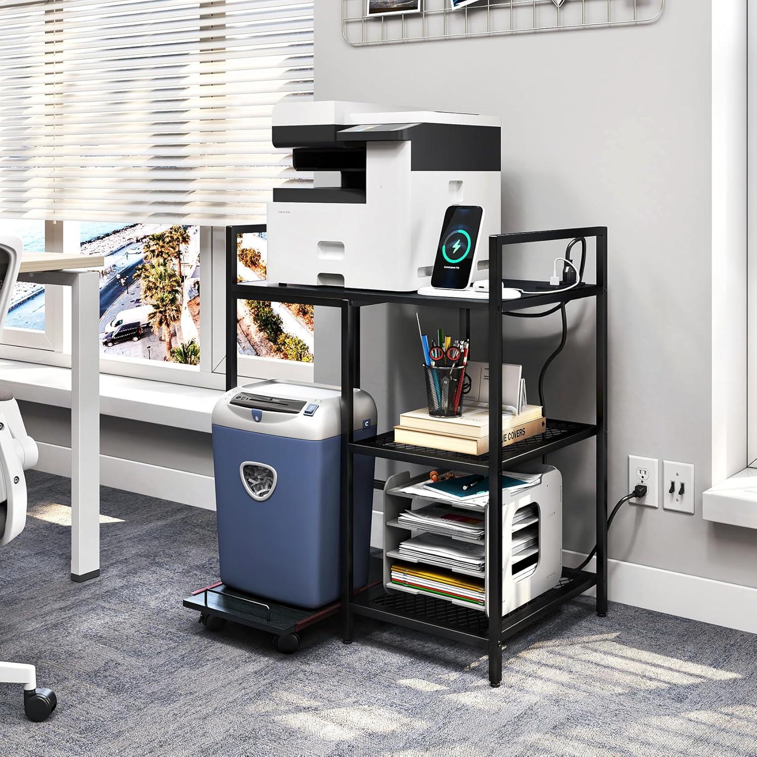 TC-HOMENY 28'' H x 23.5'' W Printer Stand