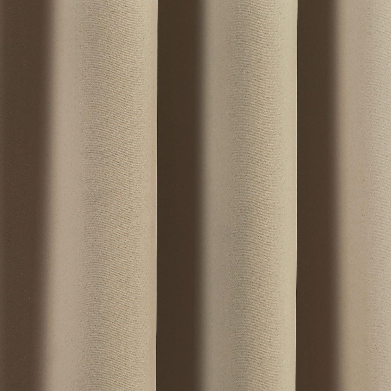 Insulated Polyester Blackout Curtain Pair