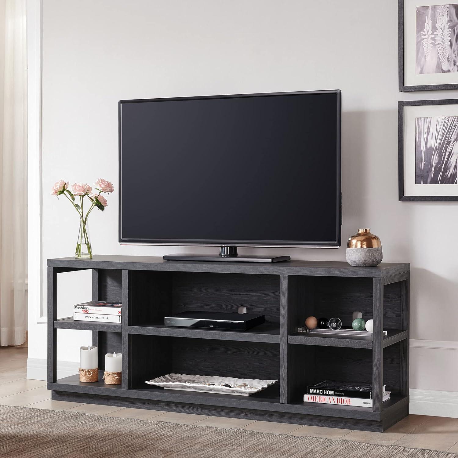 Henn&Hart 58" Gray Oak TV Stand