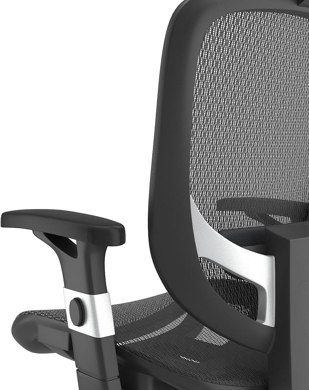 Staples Hyken Ergonomic Mesh Swivel Task Chair, Black (UN59460)