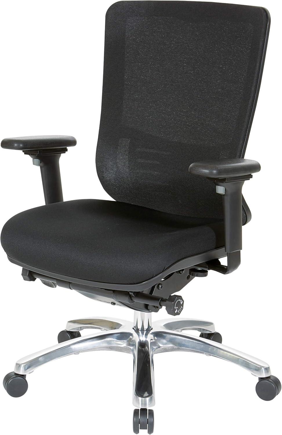 ProGrid Manager's Chair in Coal Black Fabric