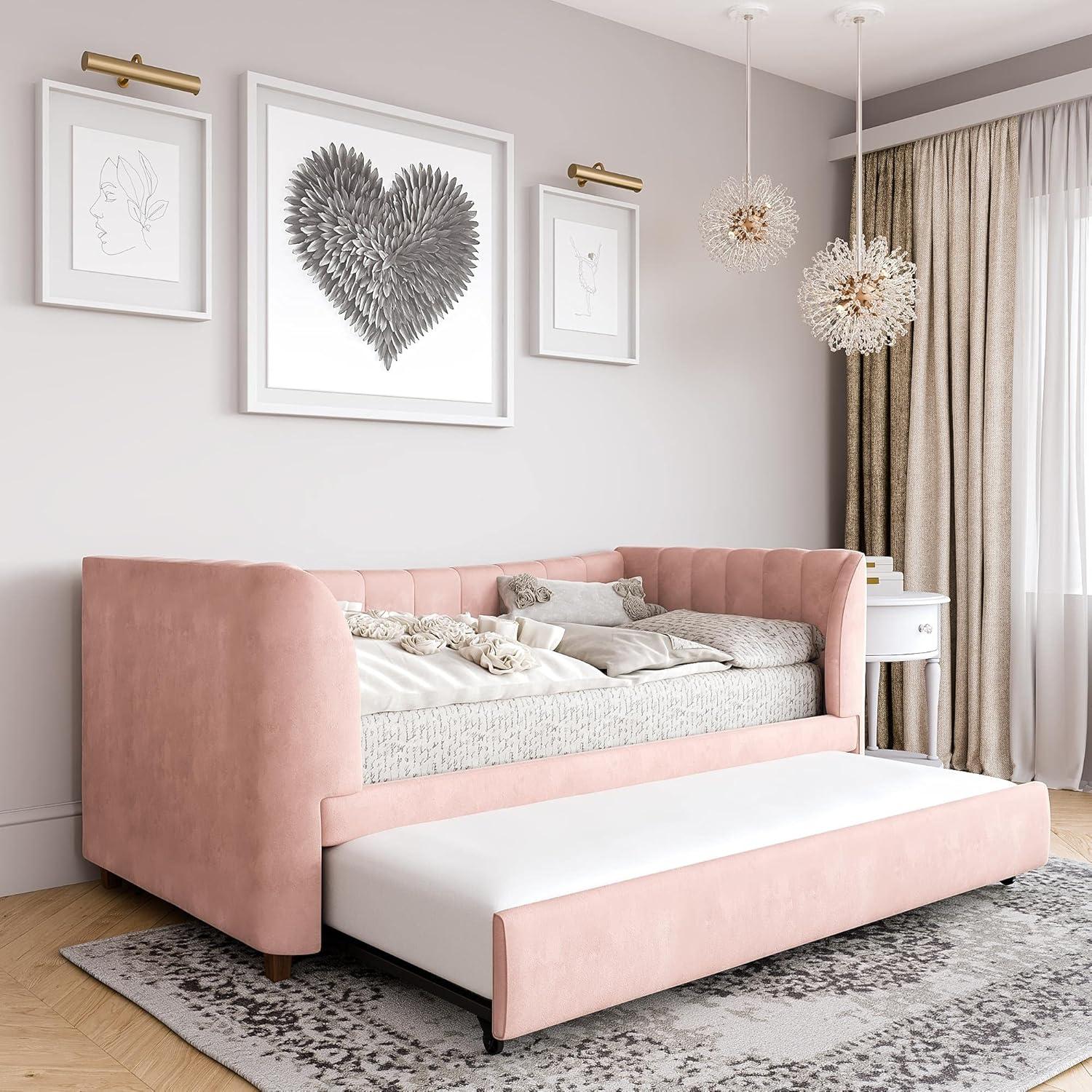 Valentina Twin Upholstered Daybed with Trundle